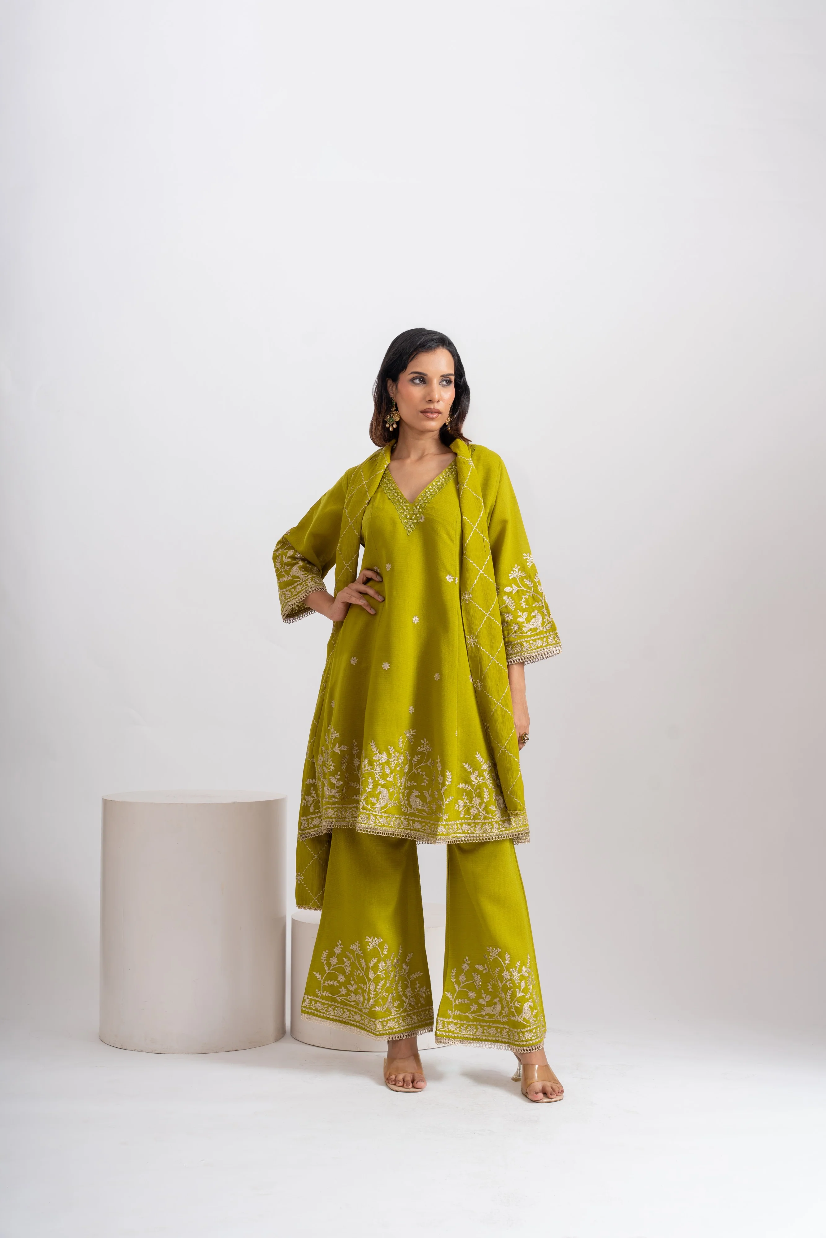 Parikrama Fern Embroidery Suit Set - Image 6
