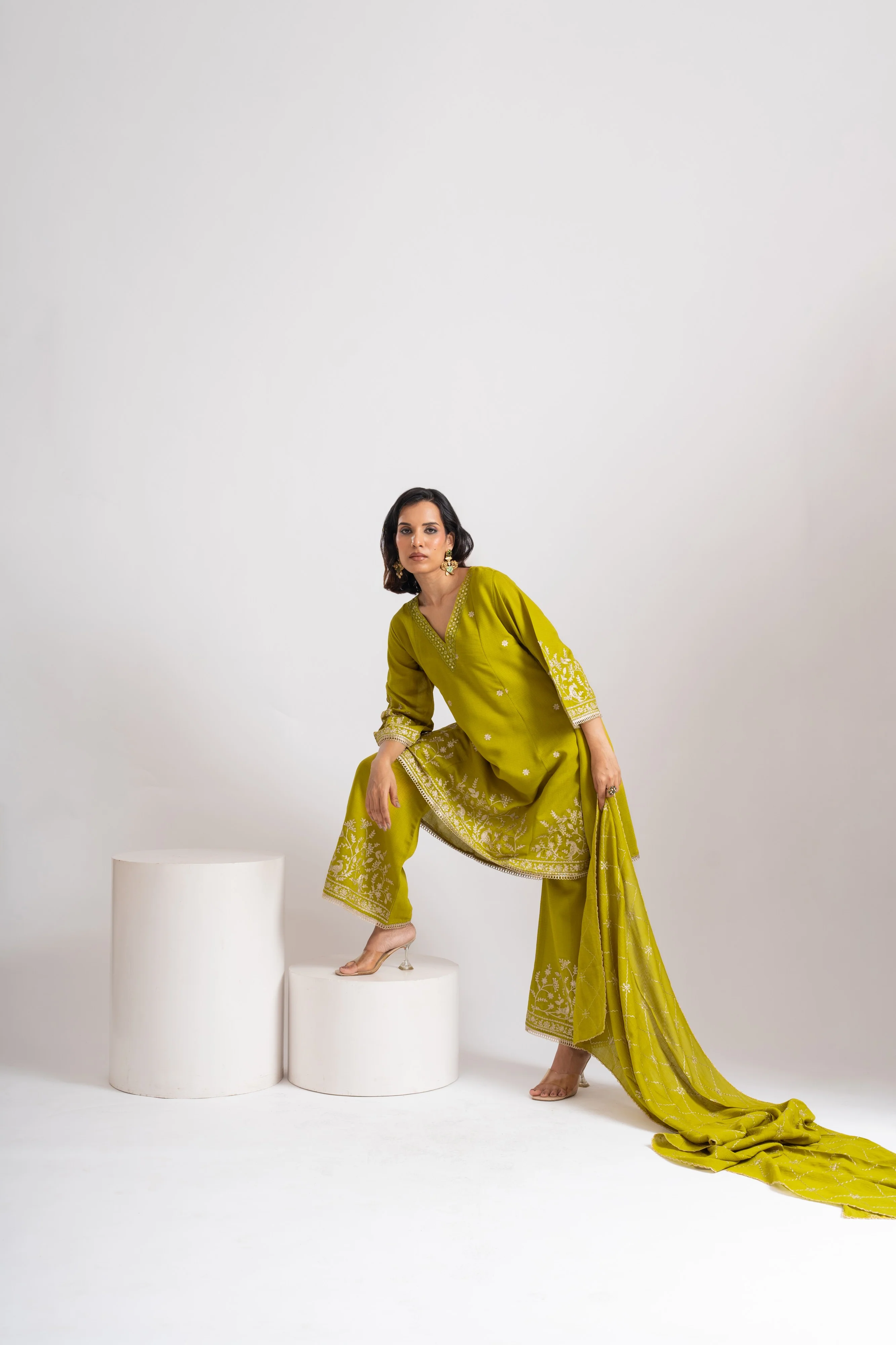 Parikrama Fern Embroidery Suit Set - Image 8