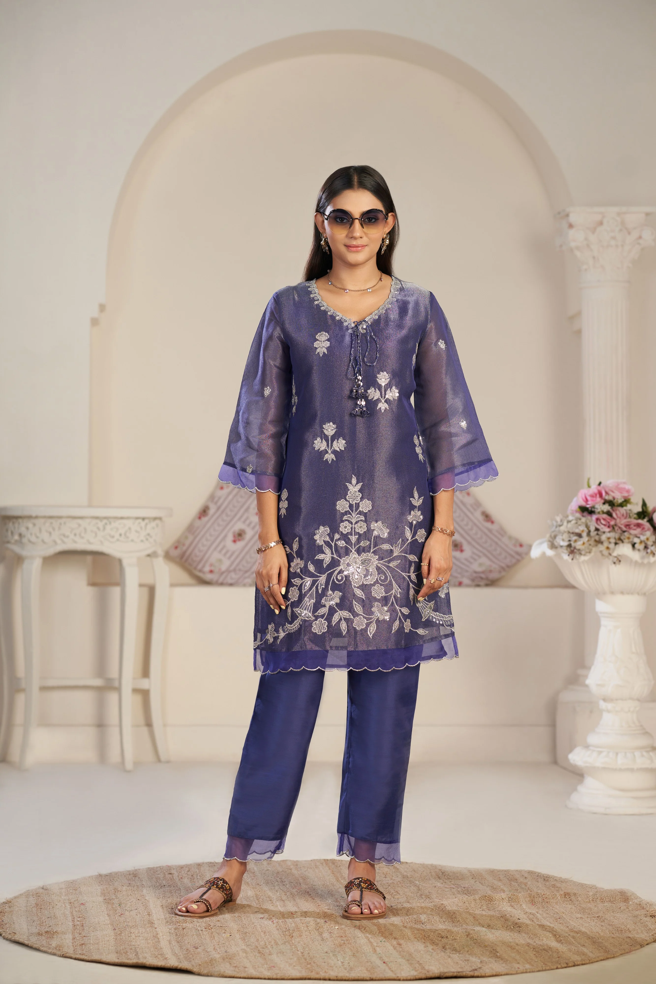 Anumeha thistle work co-ord set - Image 4