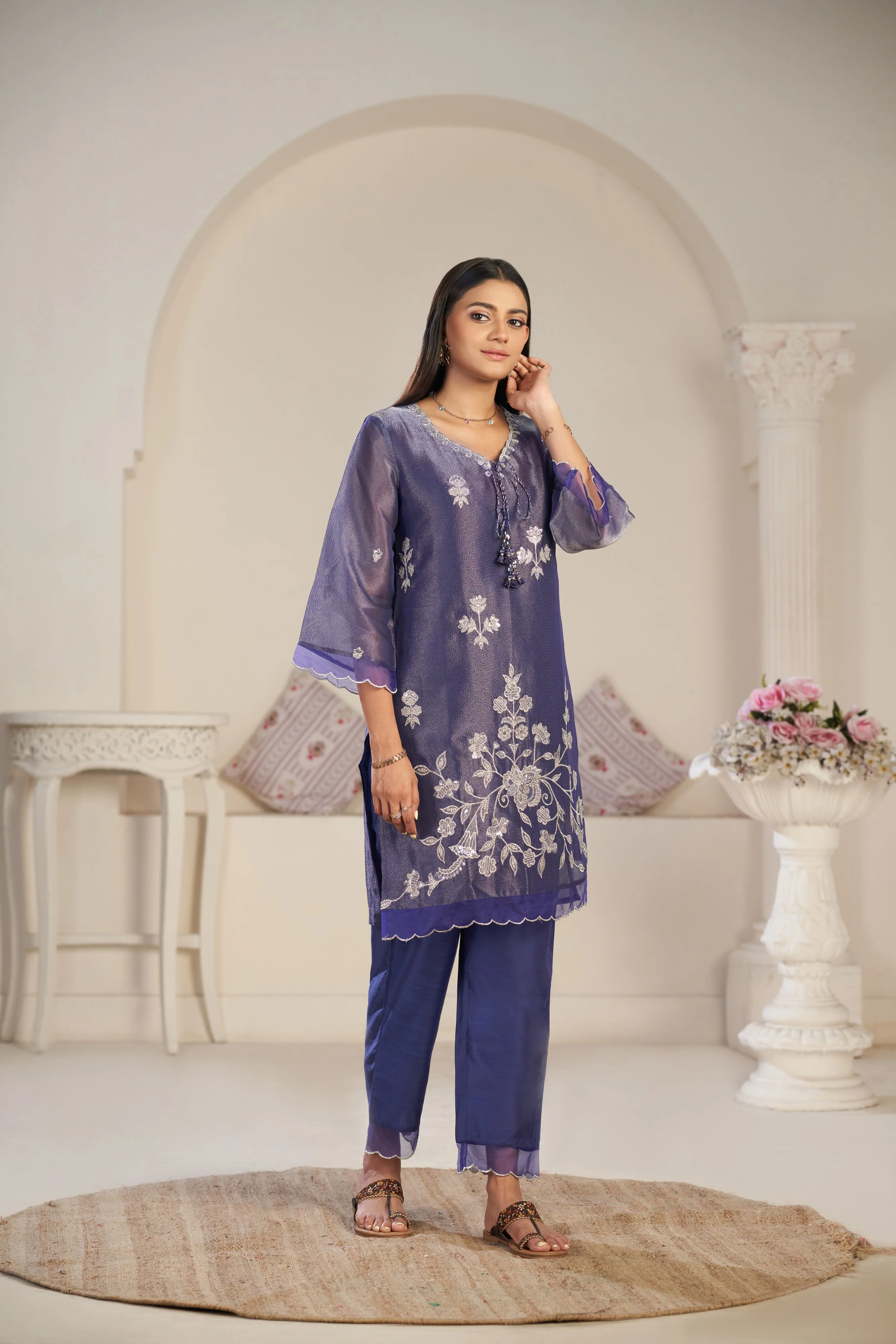 Anumeha thistle work co-ord set - Image 5