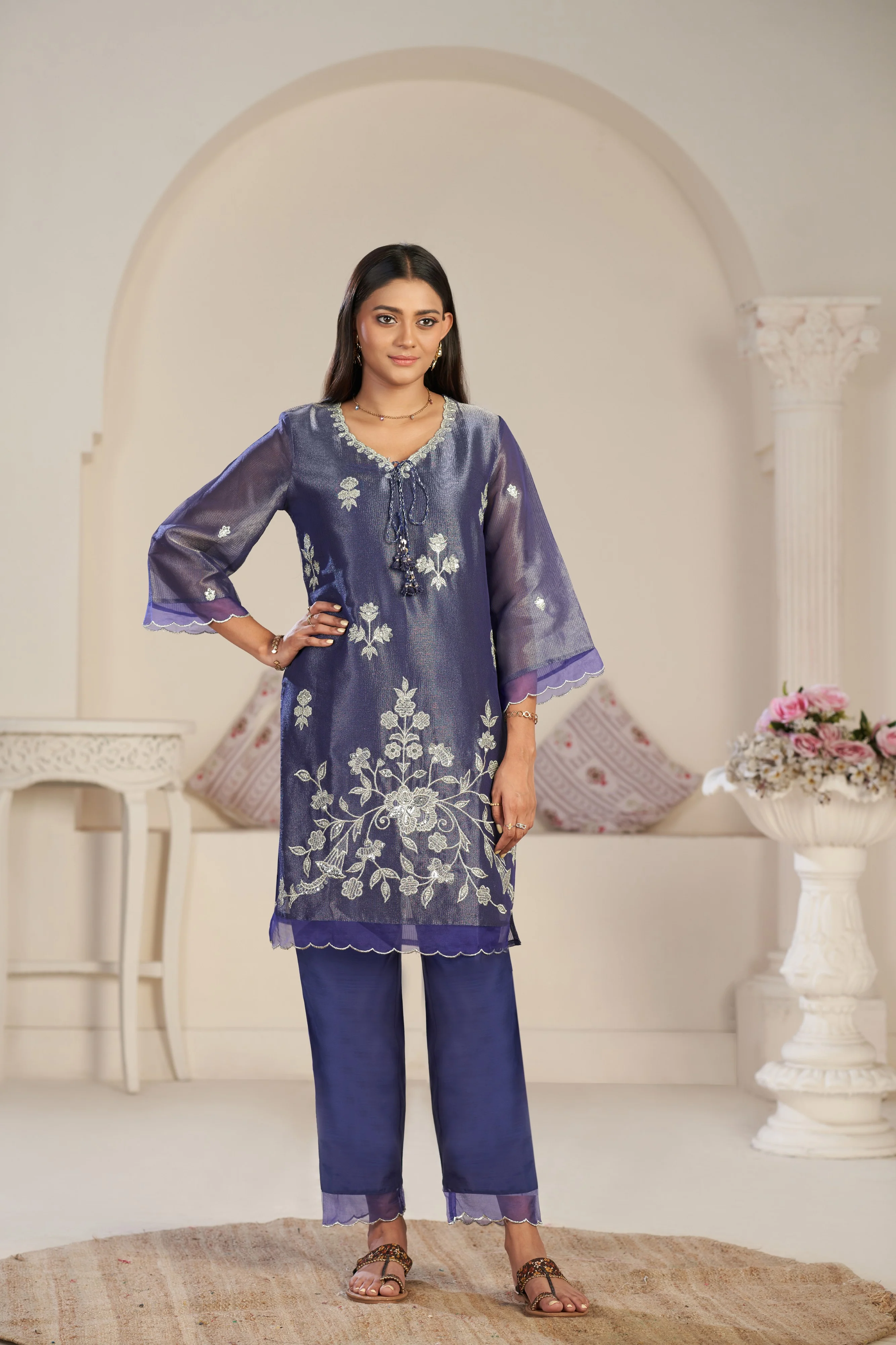 Anumeha thistle work co-ord set - Image 6