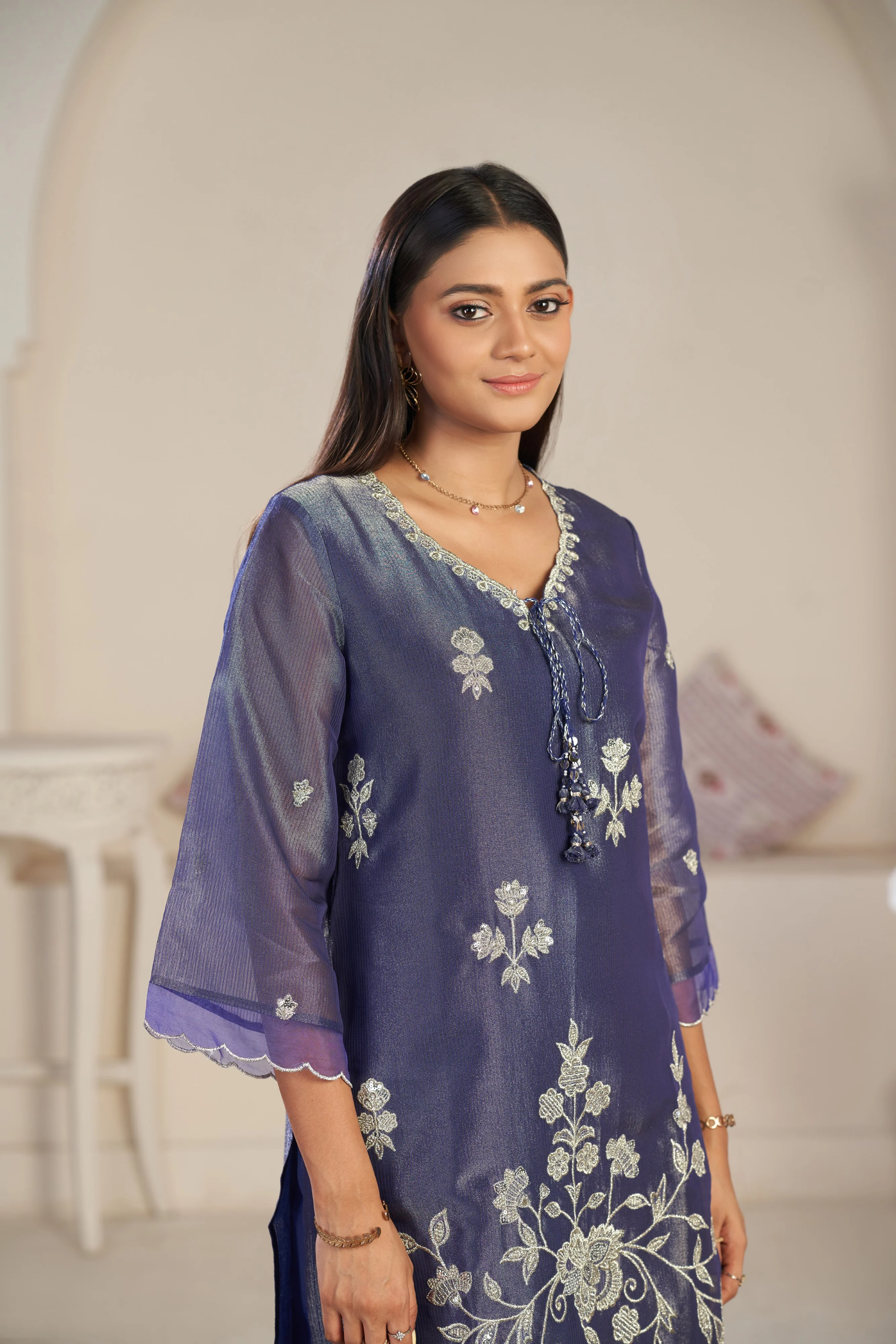 Anumeha thistle work co-ord set - Image 7