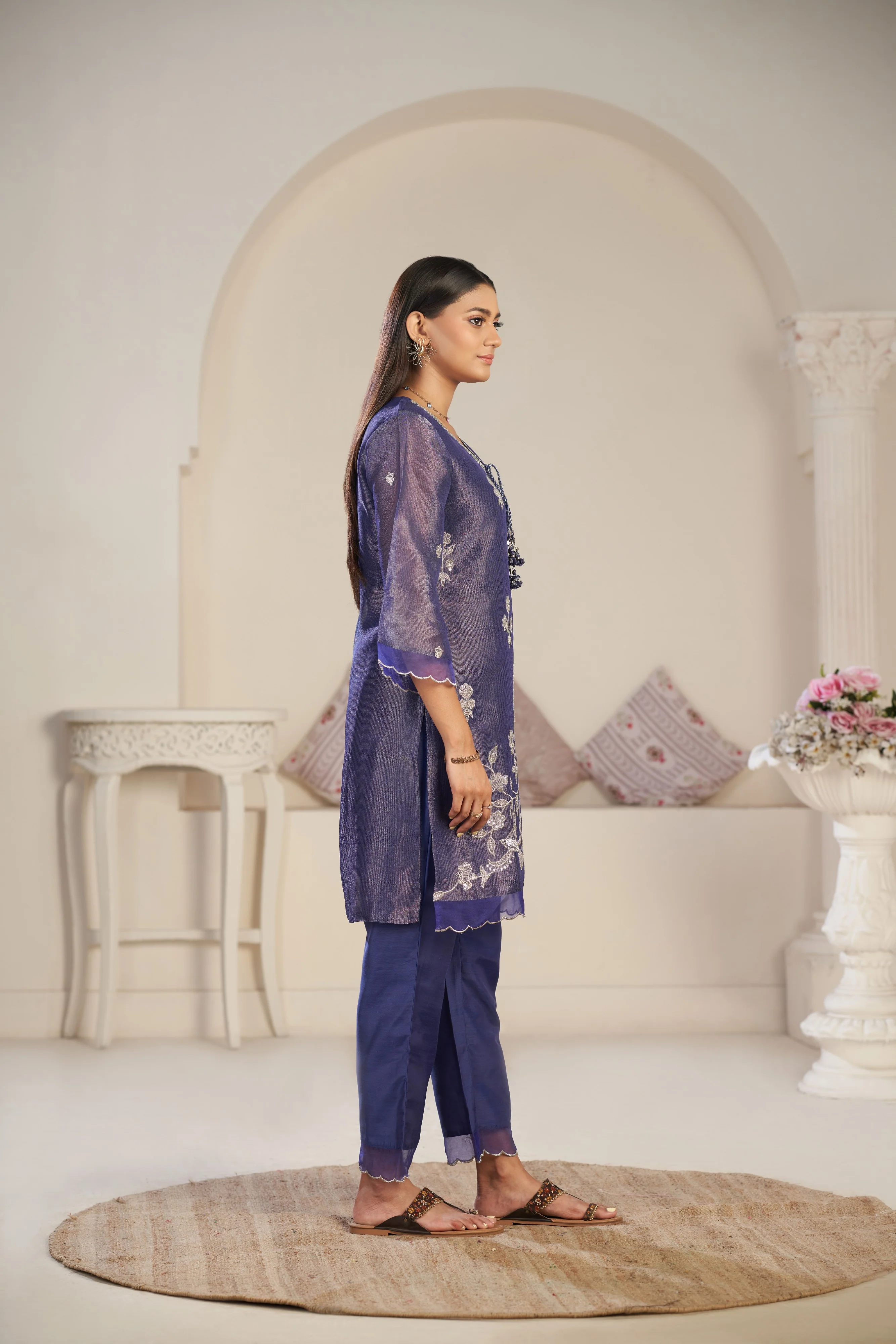 Anumeha thistle work co-ord set - Image 8