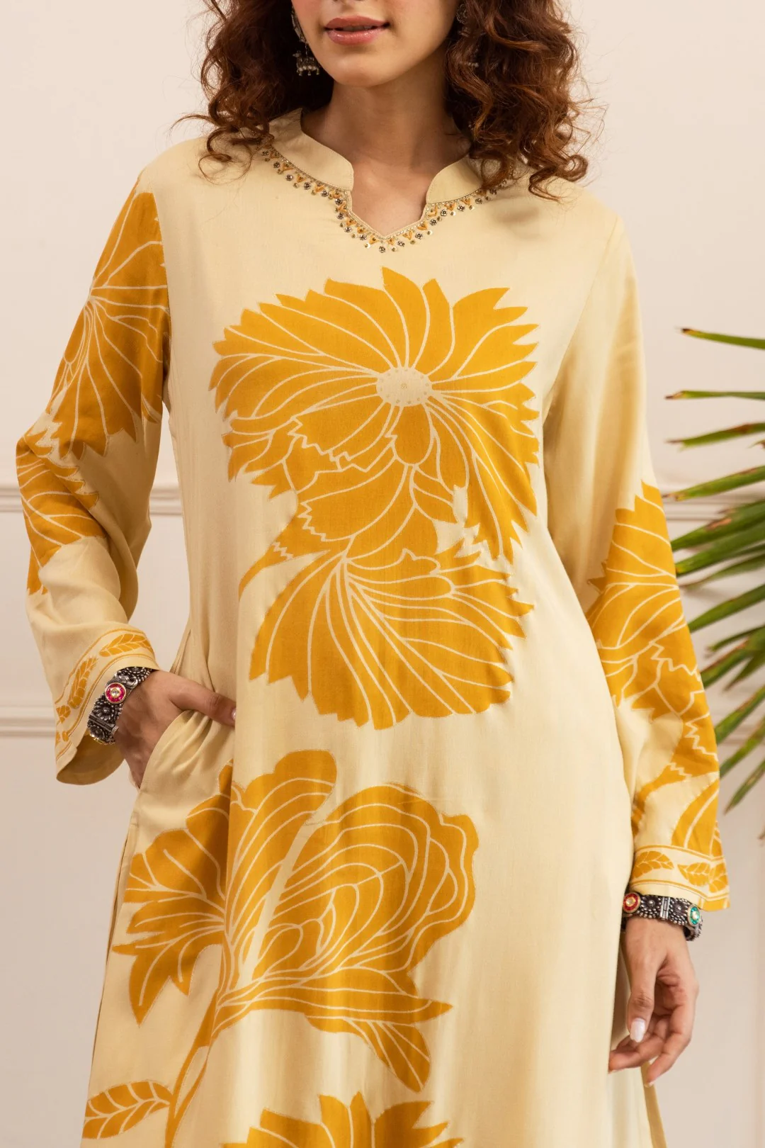 Sonpal corn printed Kurta pant set - Image 4