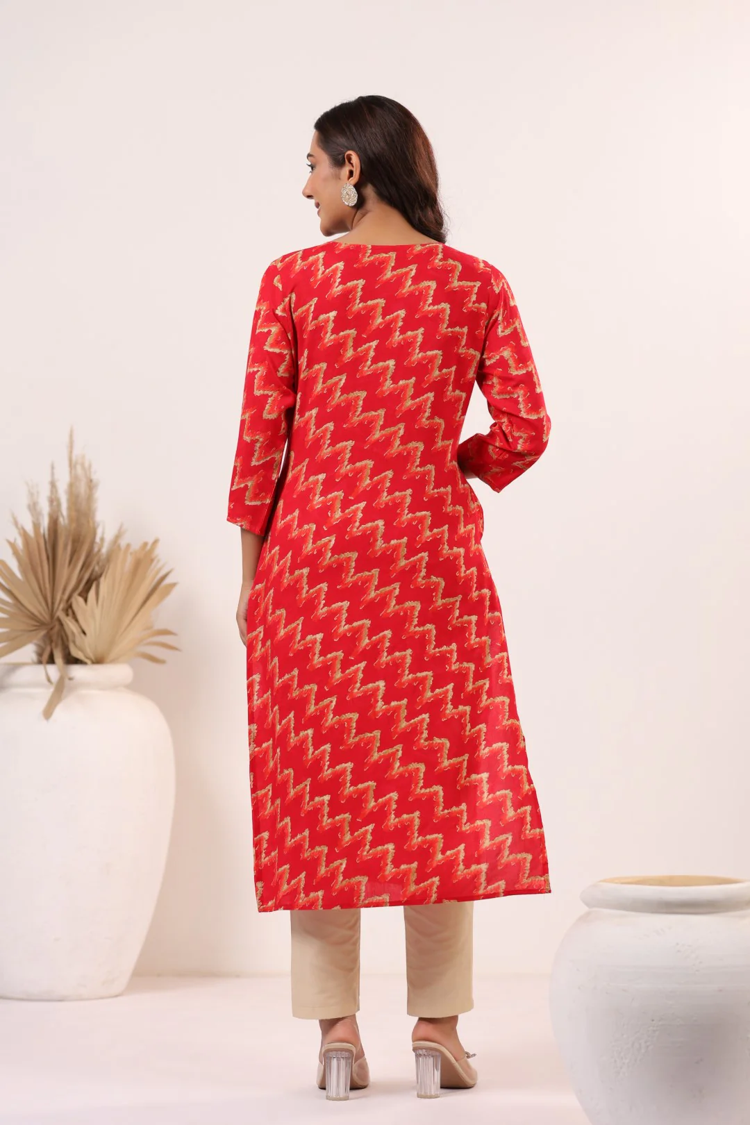 Varisha Ruby Printed Work Kurti - Image 3