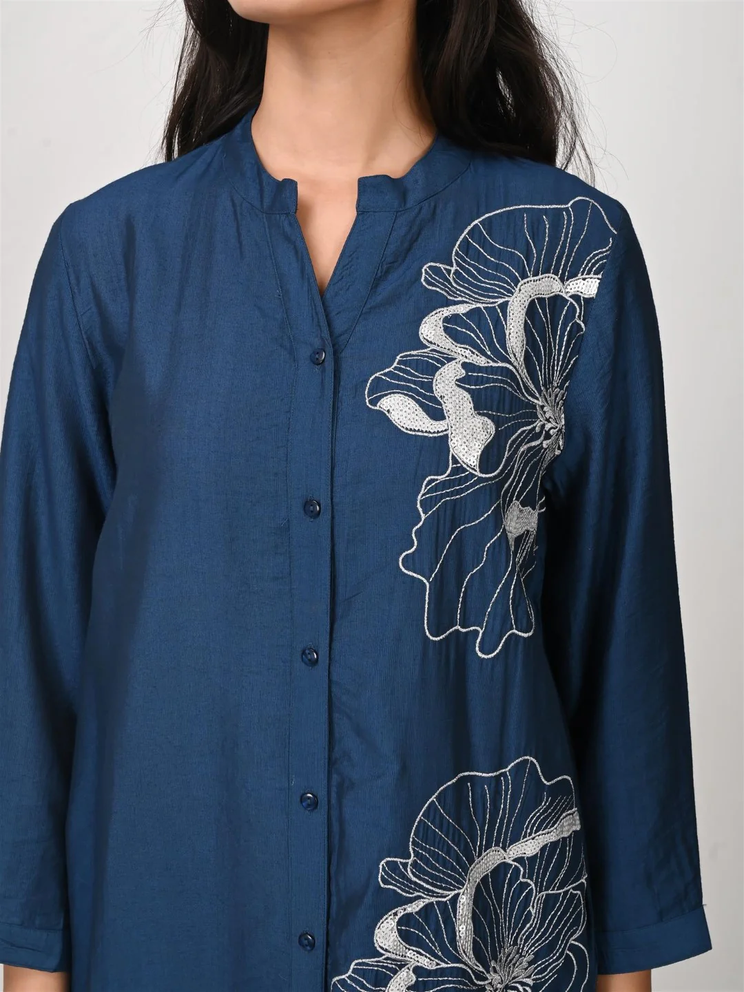 Sharanya Indi Embroidery Cotton Dress - Image 5