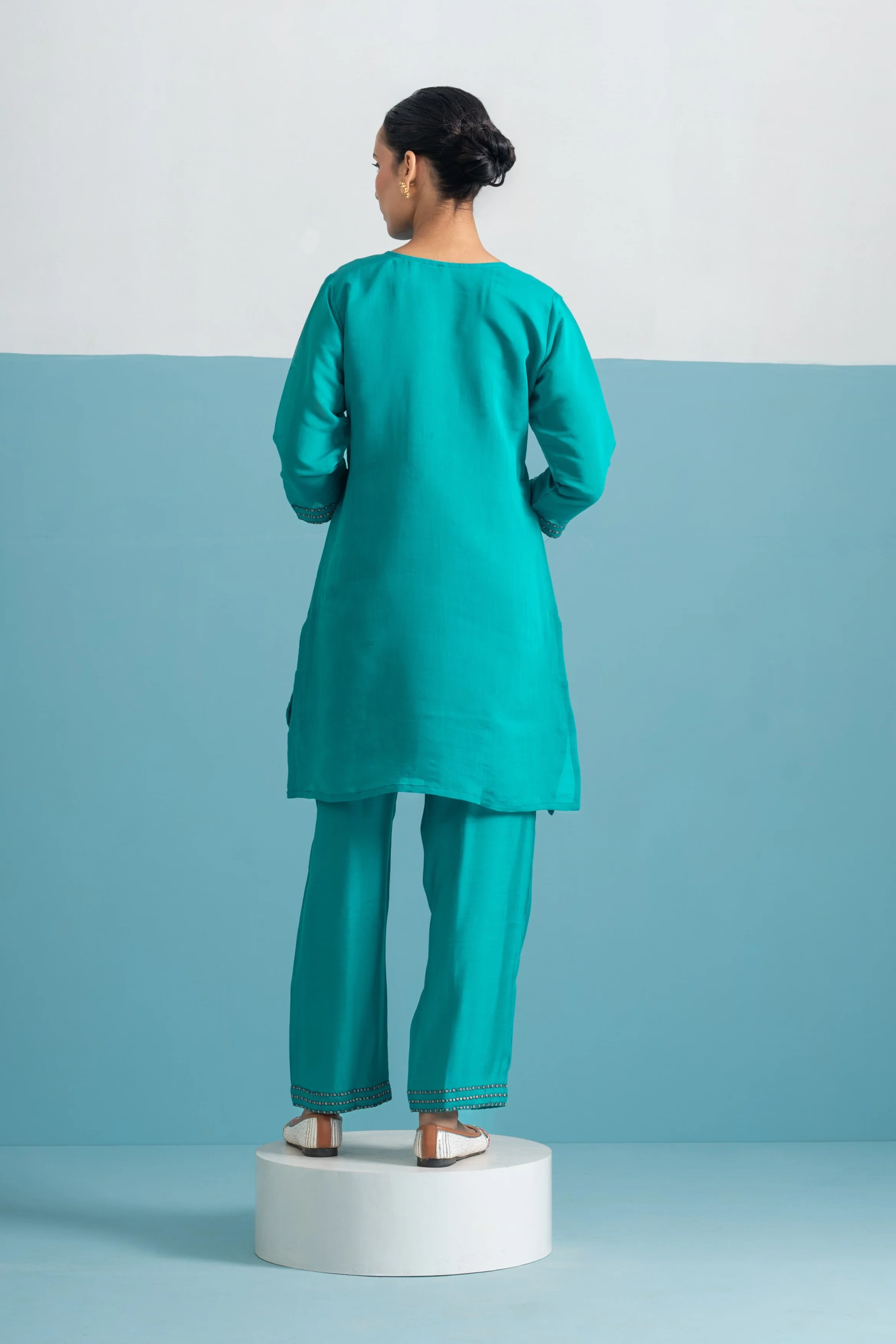 Parikrama Peacock Handwork Co-ord Set - Image 3
