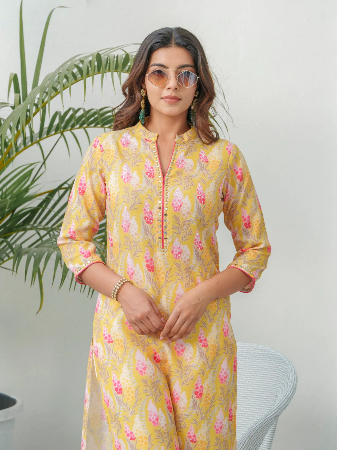 SAYESHA CORN PRINTED COTTON KURTI - Image 2