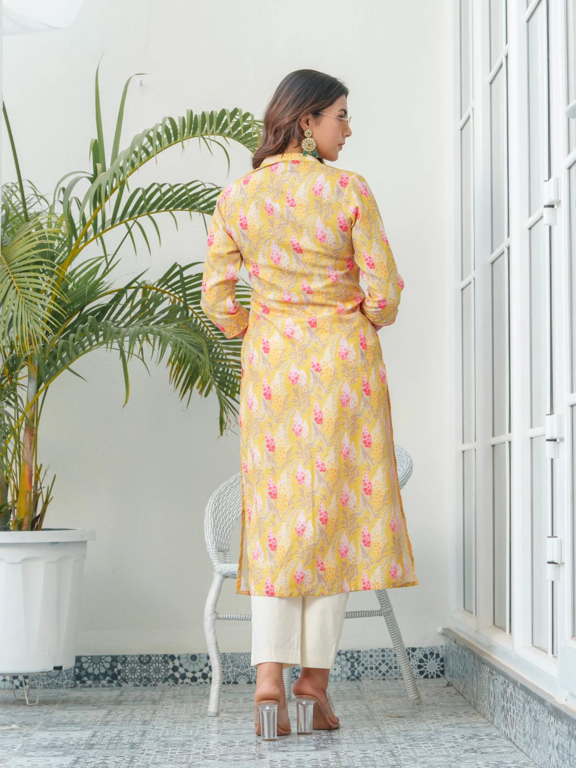 SAYESHA CORN PRINTED COTTON KURTI - Image 3