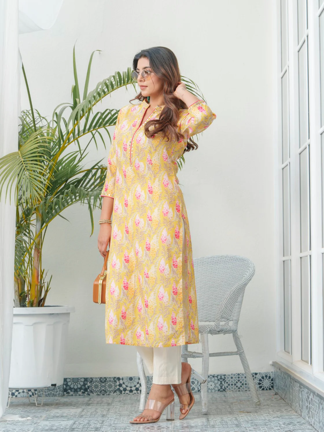 SAYESHA CORN PRINTED COTTON KURTI - Image 5