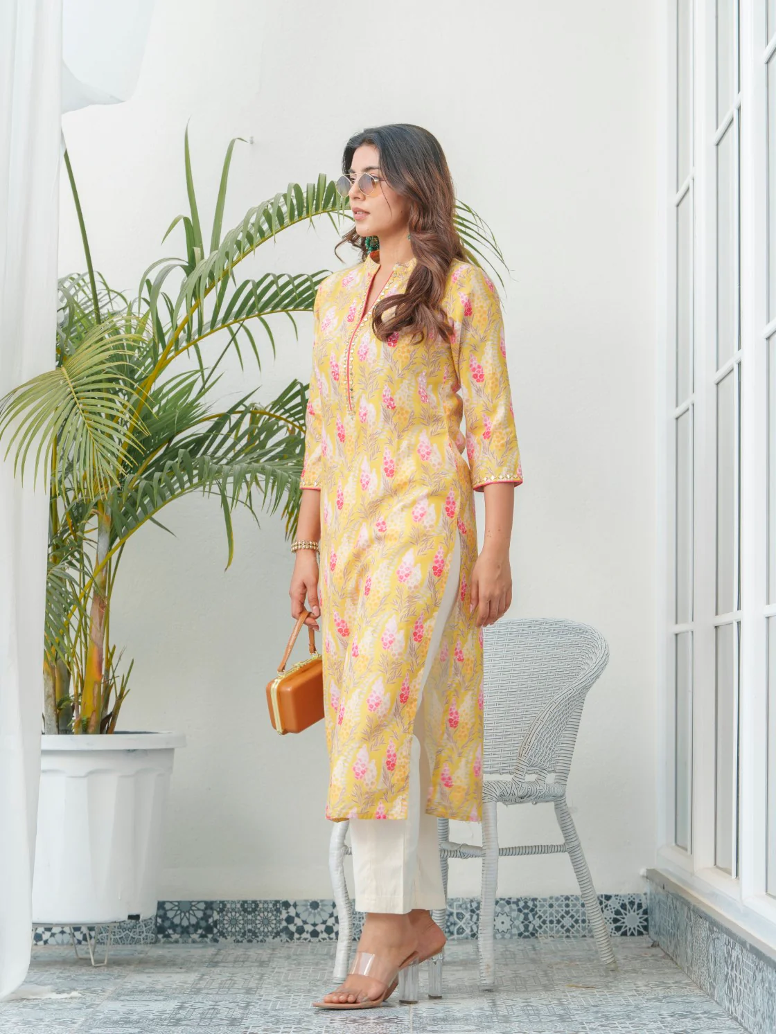 SAYESHA CORN PRINTED COTTON KURTI - Image 6