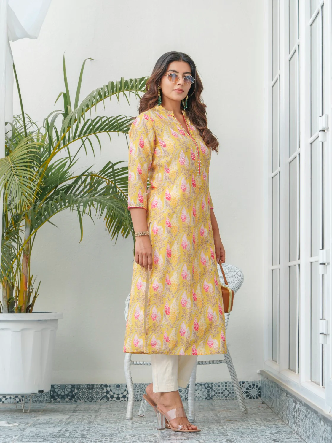 SAYESHA CORN PRINTED COTTON KURTI - Image 8