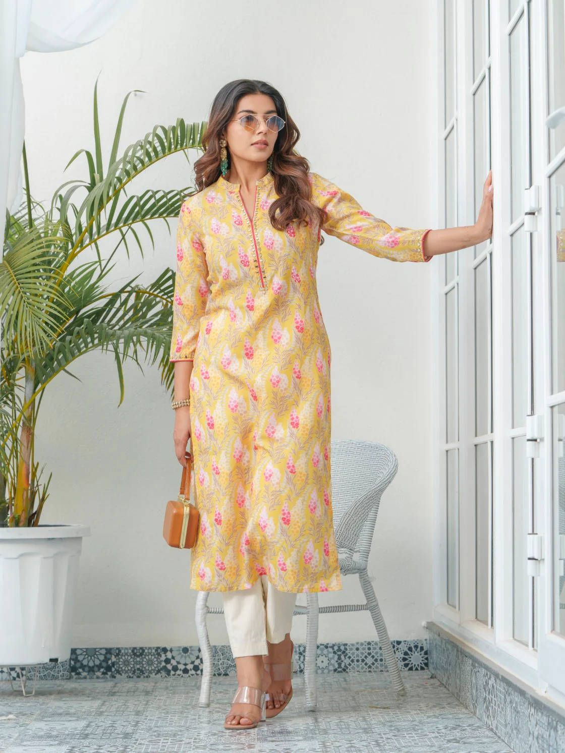 SAYESHA CORN PRINTED COTTON KURTI - Image 9