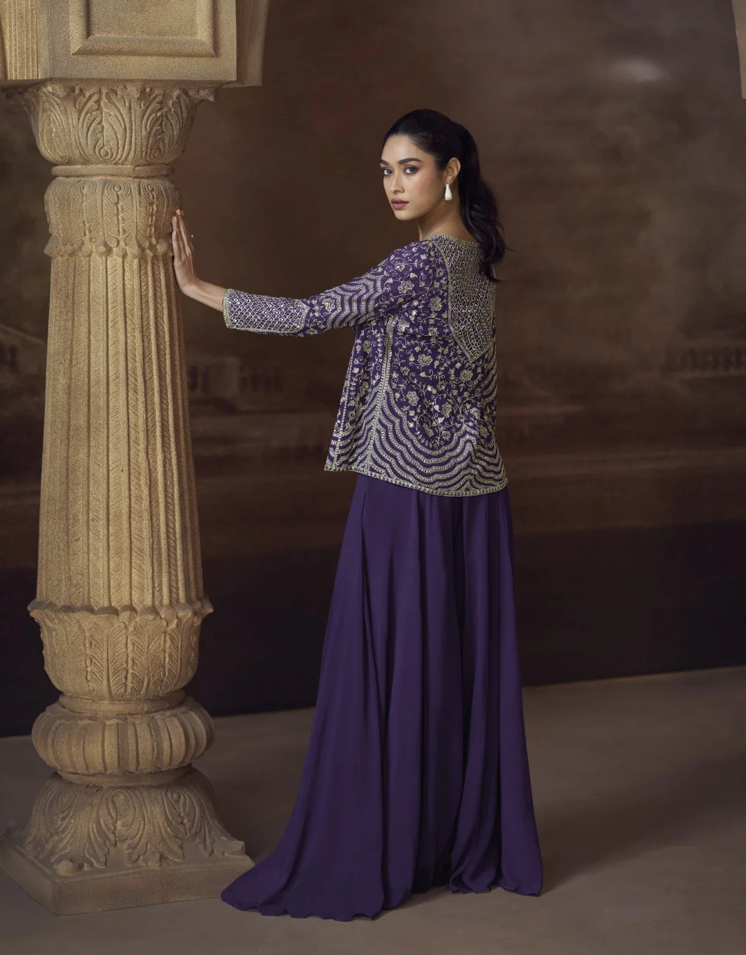 Amulya Thistle Fusion Work 3 pc set - Image 3