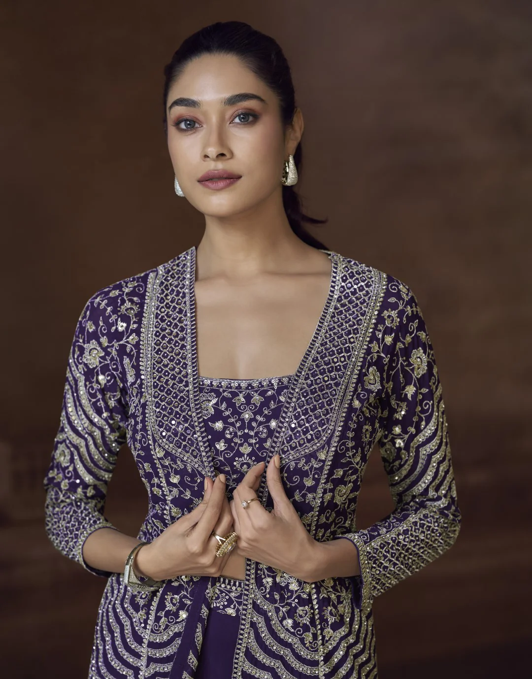 Amulya Thistle Fusion Work 3 pc set - Image 4