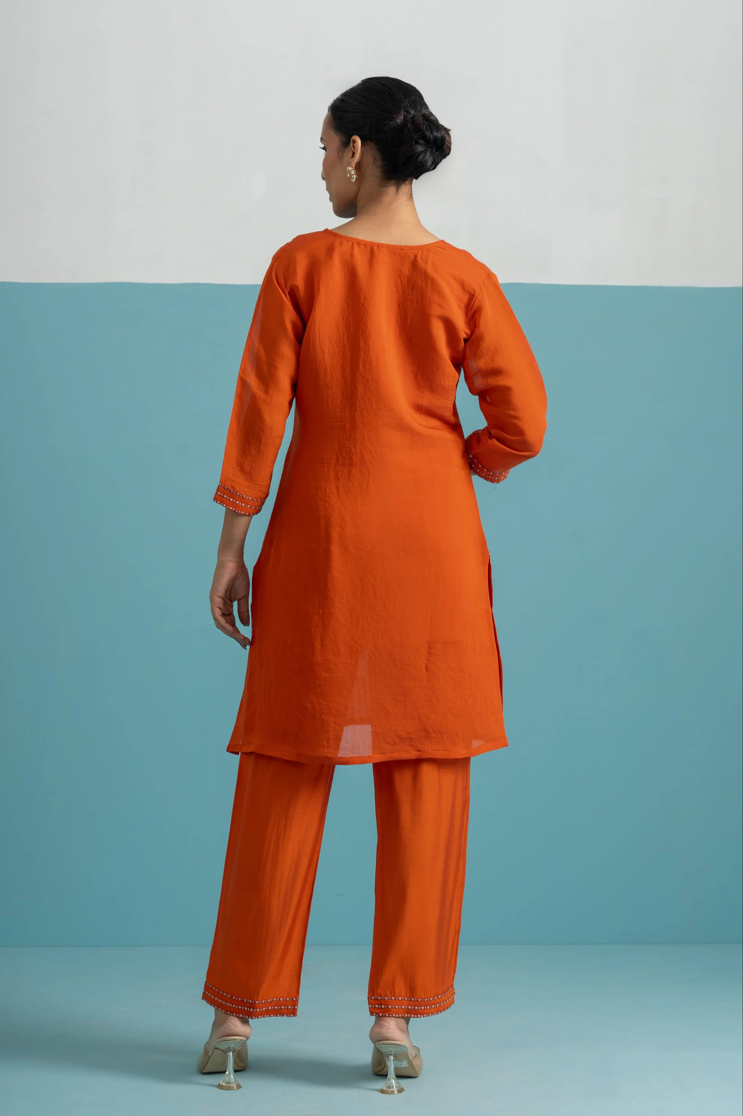 Parikrama Apricot Handwork Co-ord Set - Image 3