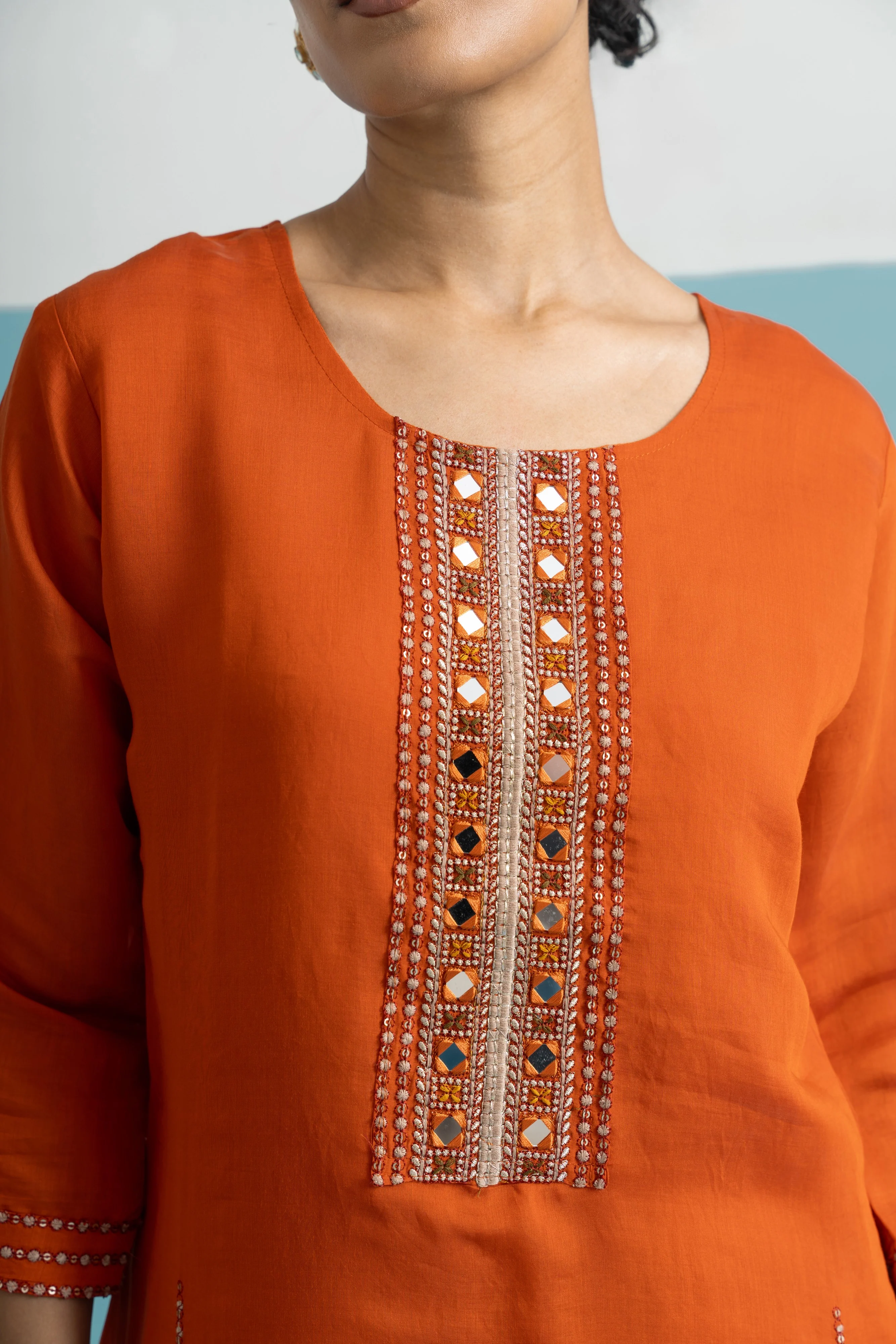 Parikrama Apricot Handwork Co-ord Set - Image 5