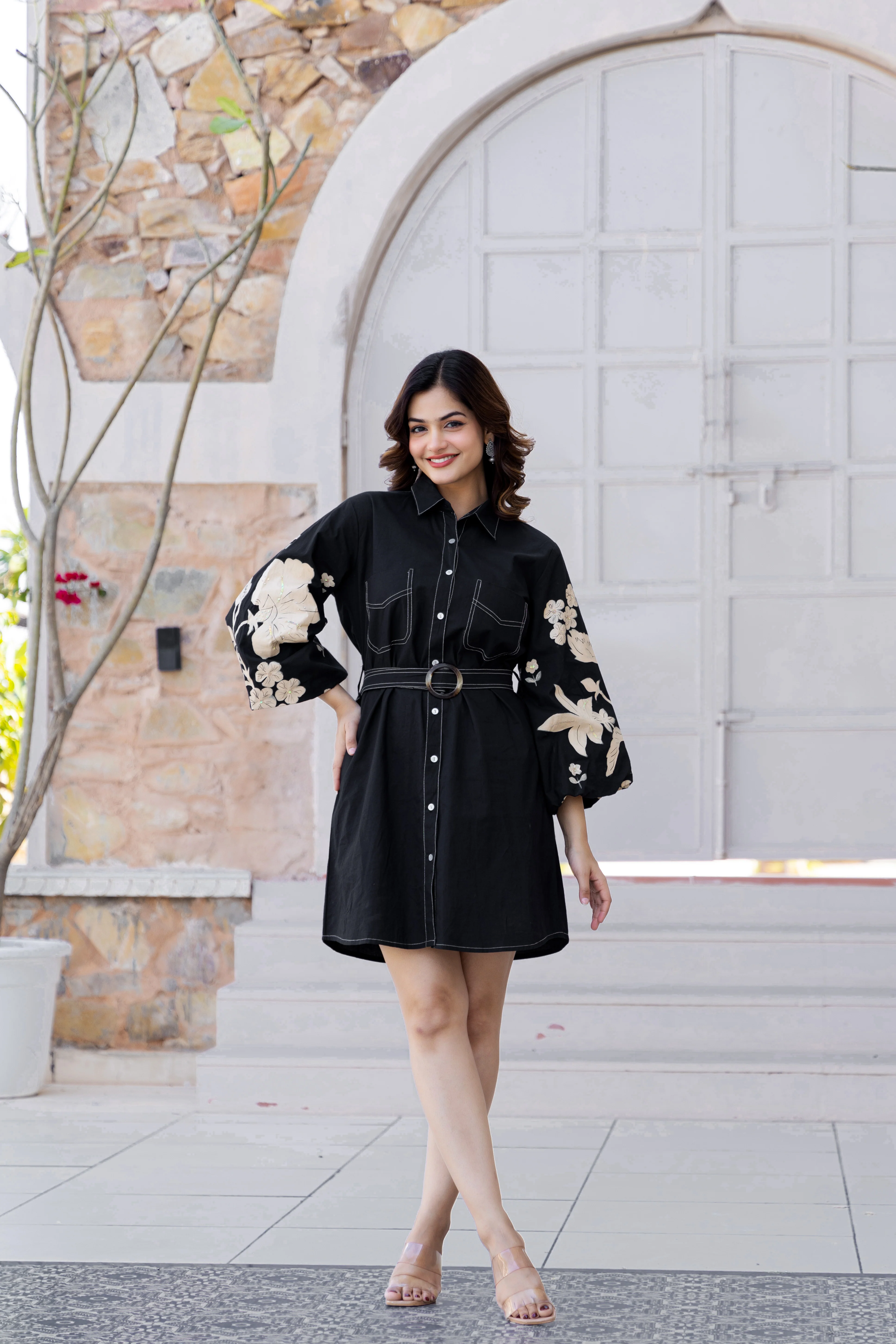 Akira Sapphire Cotton Dress - Image 4
