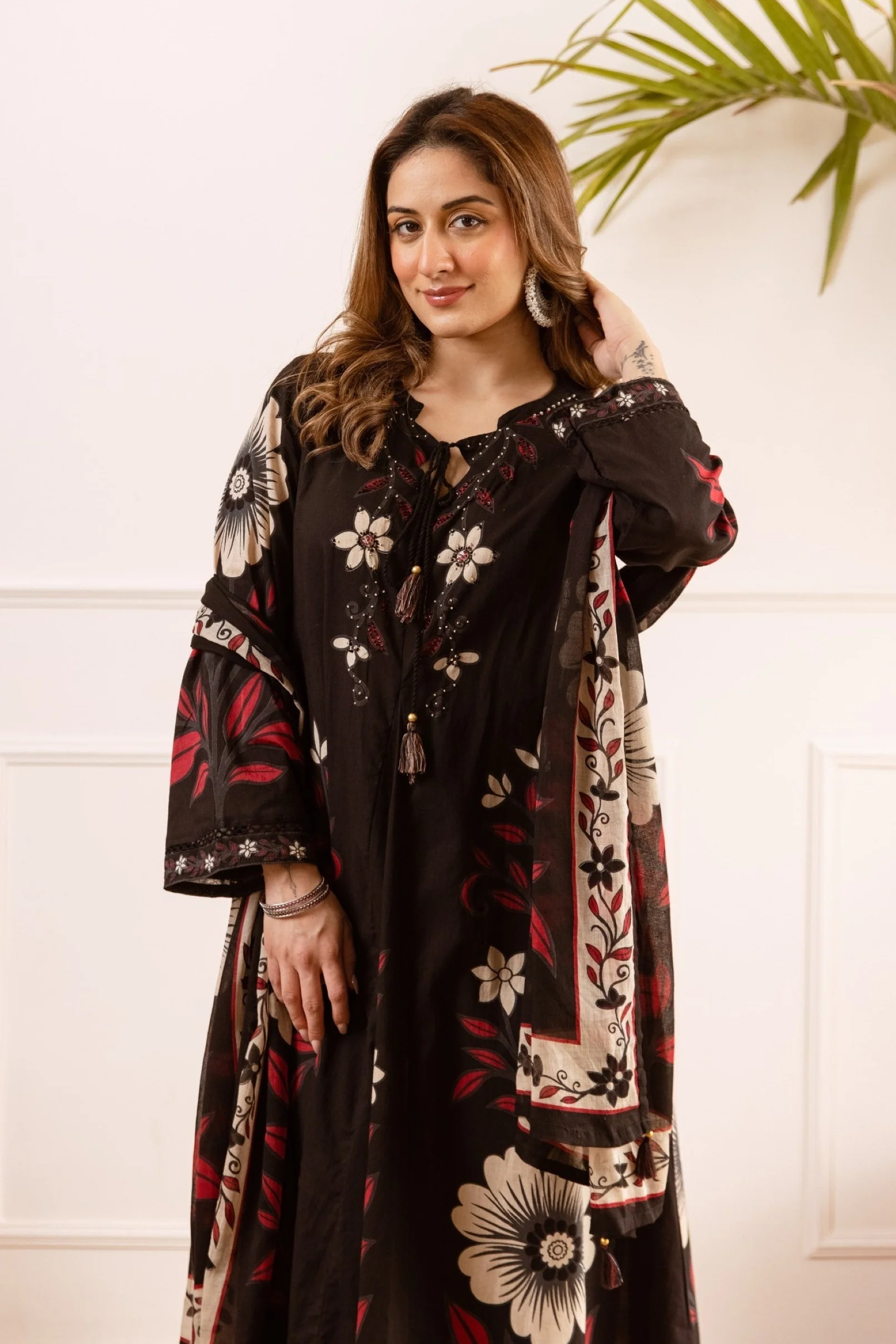 Karen Onyx cotton suit set - Image 2
