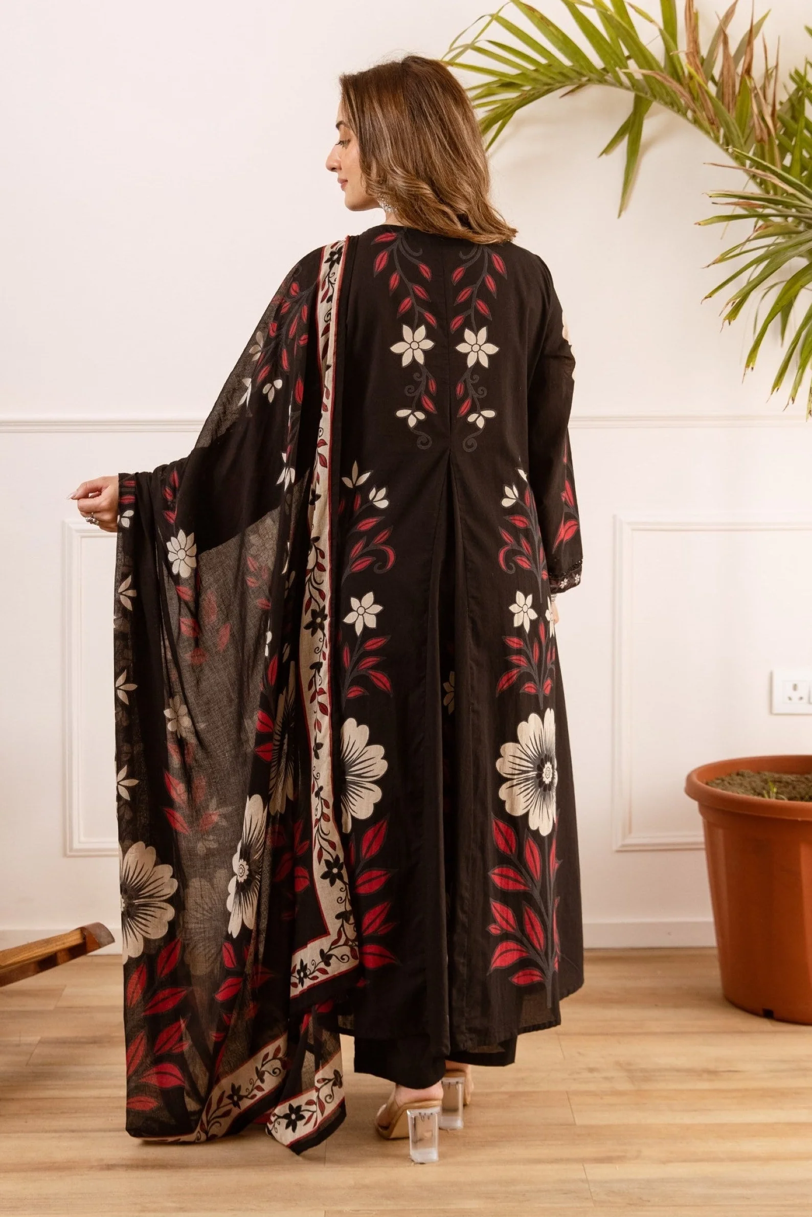 Karen Onyx cotton suit set - Image 3