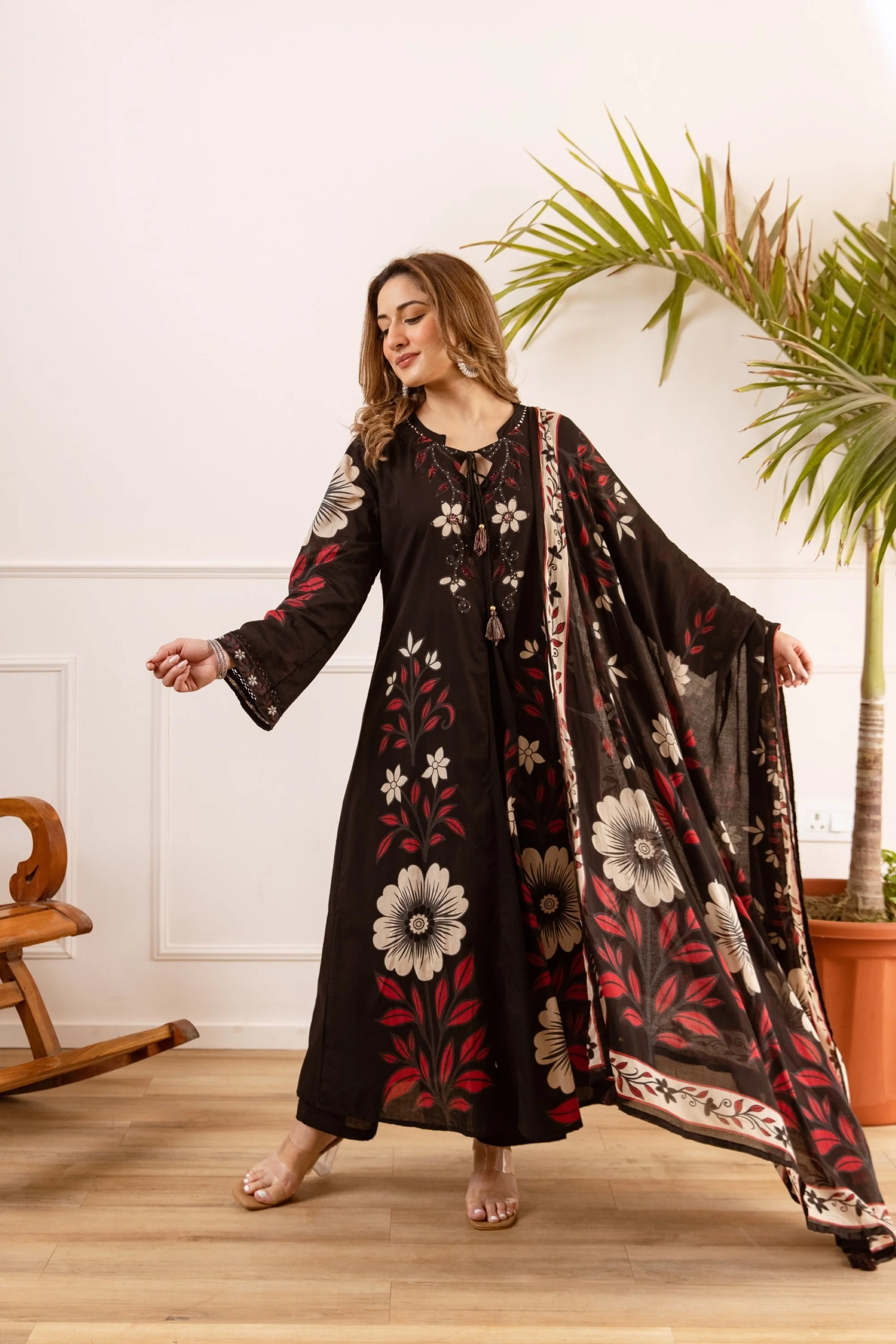 Karen Onyx cotton suit set - Image 5