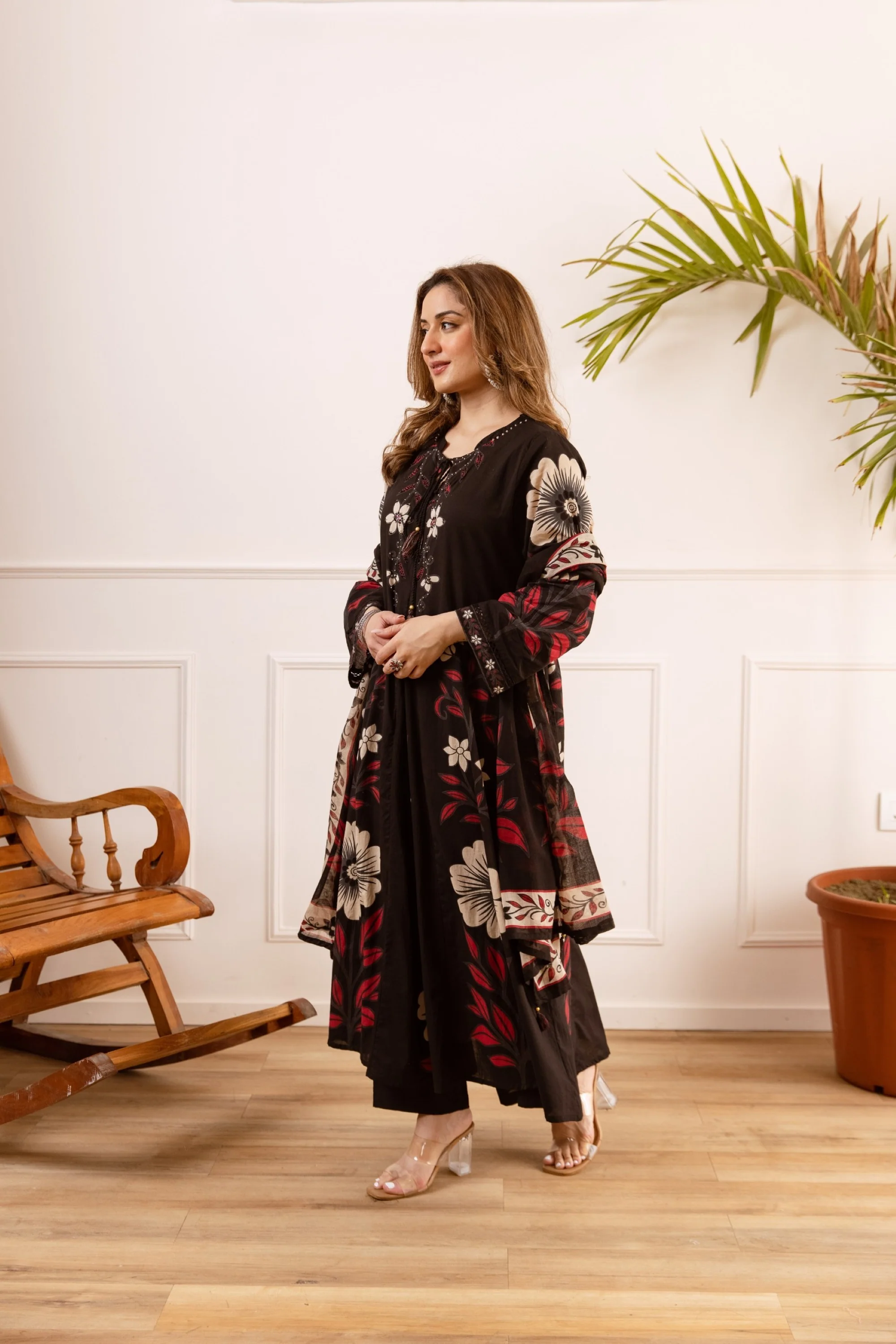 Karen Onyx cotton suit set - Image 6