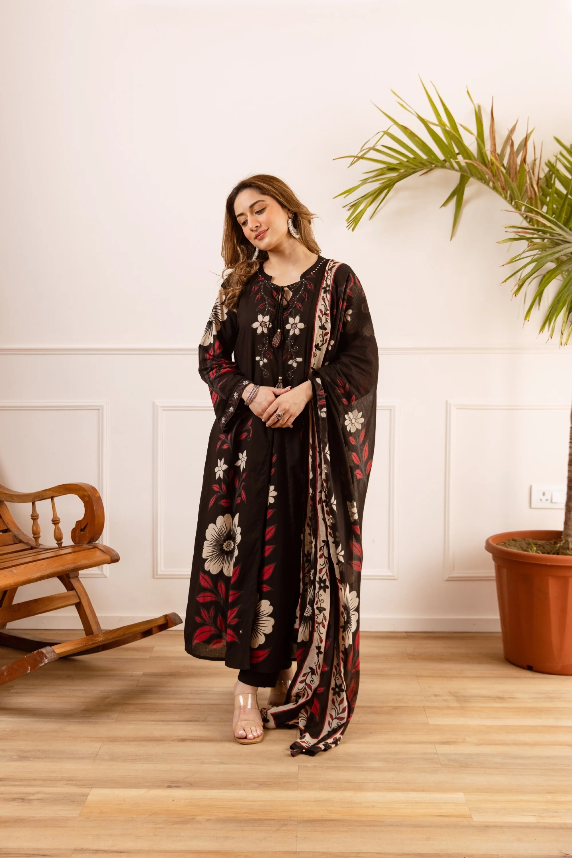 Karen Onyx cotton suit set - Image 8
