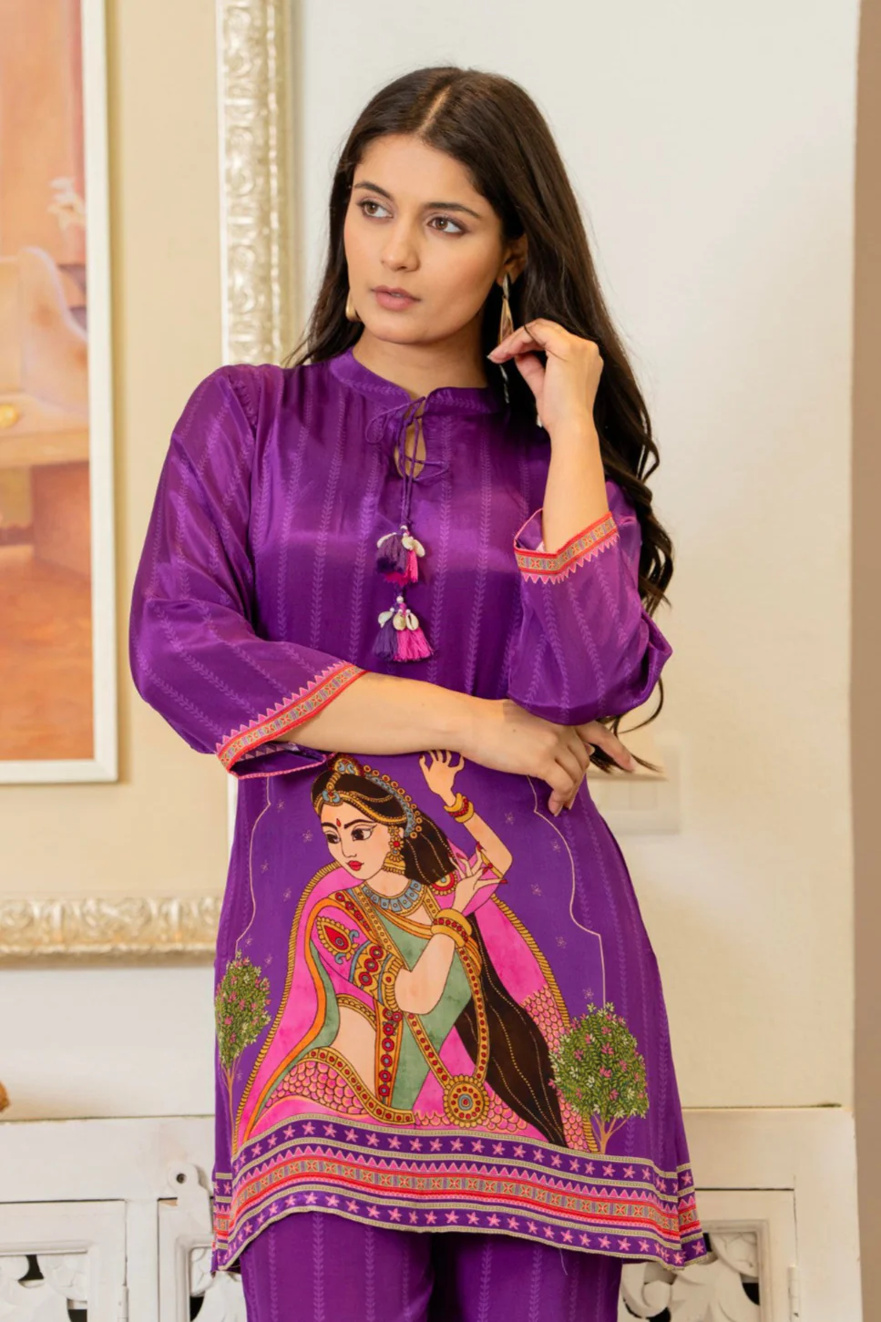 Maurya thistle printed co-ord set - Image 2