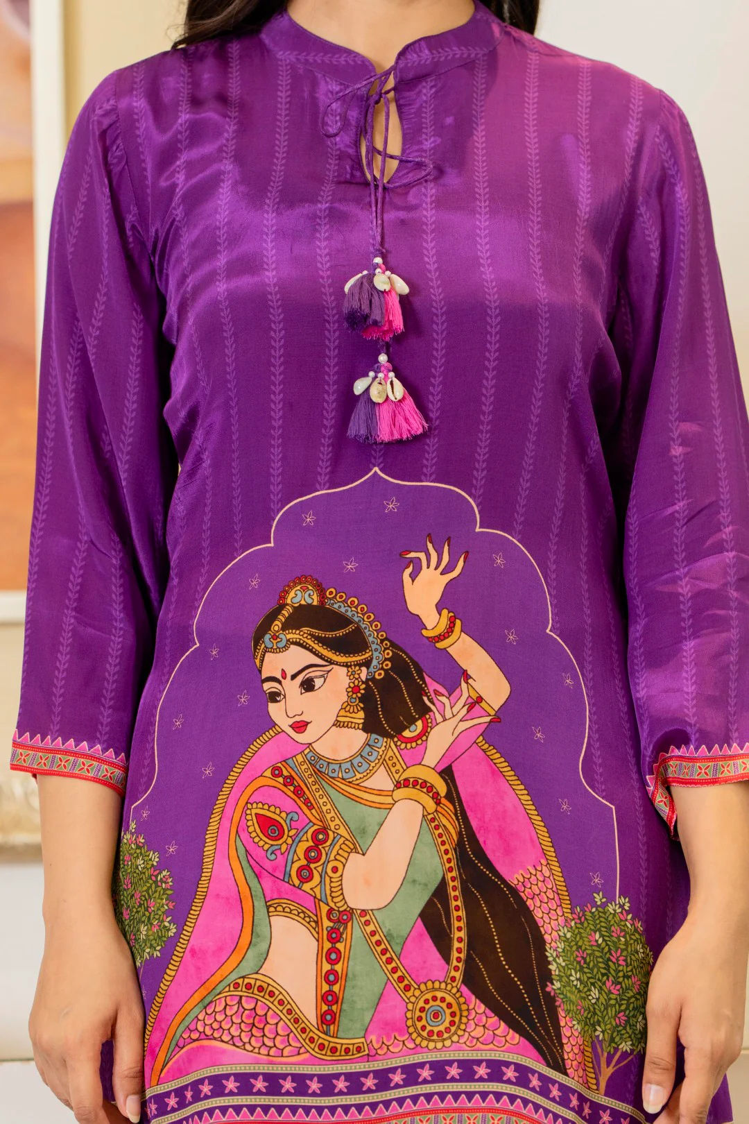 Maurya thistle printed co-ord set - Image 4