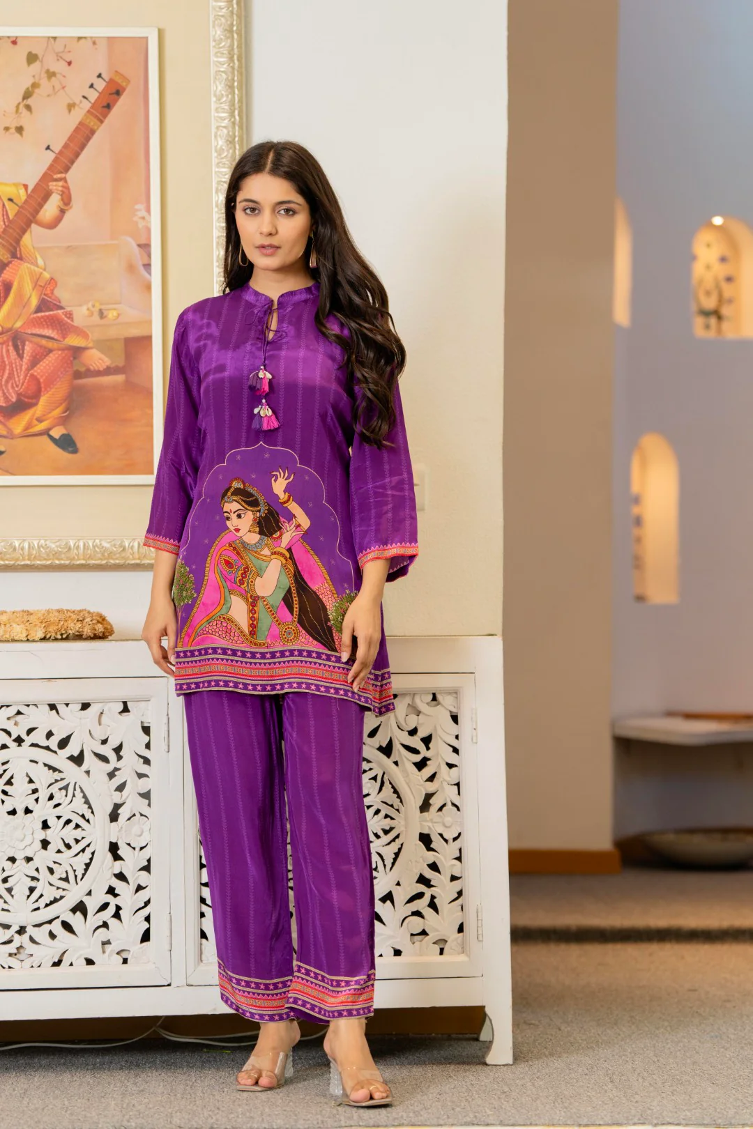 Maurya thistle printed co-ord set - Image 6