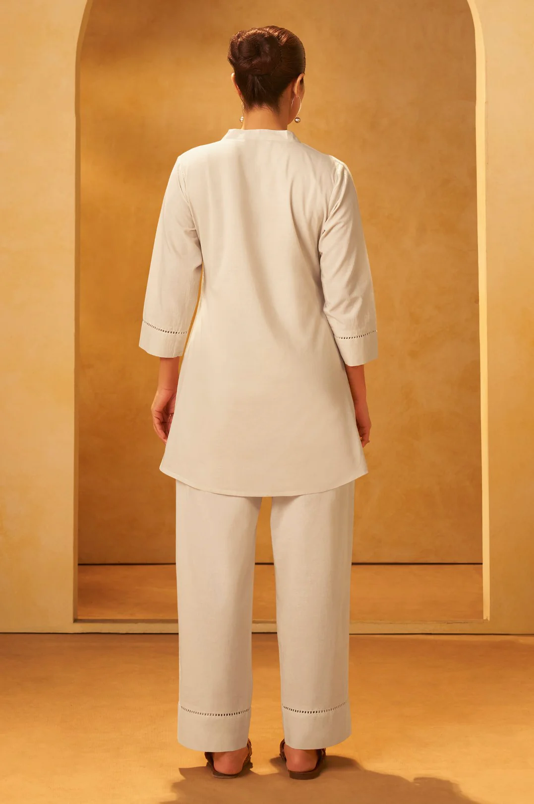 Rashtra Dove Embrodiery Cotton Co-ord Set - Image 3