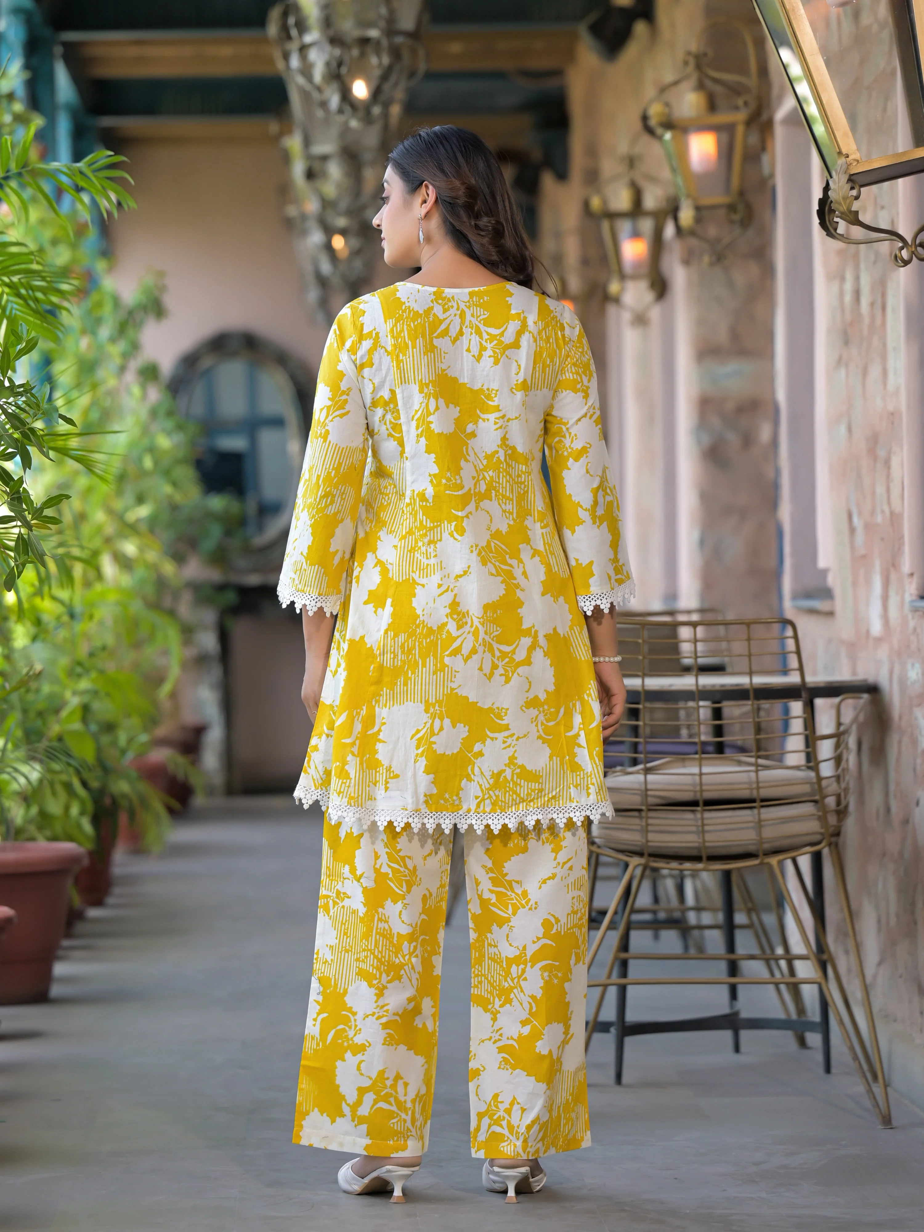 Bali Amber Schiffli Cotton Co-ord Set - Image 3