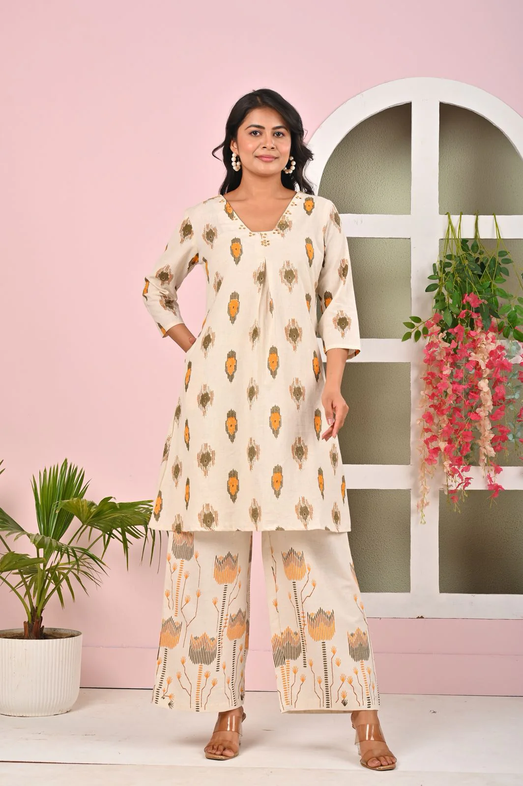 Wespa Kesari Cotton Printed Co-ord Set - Image 5