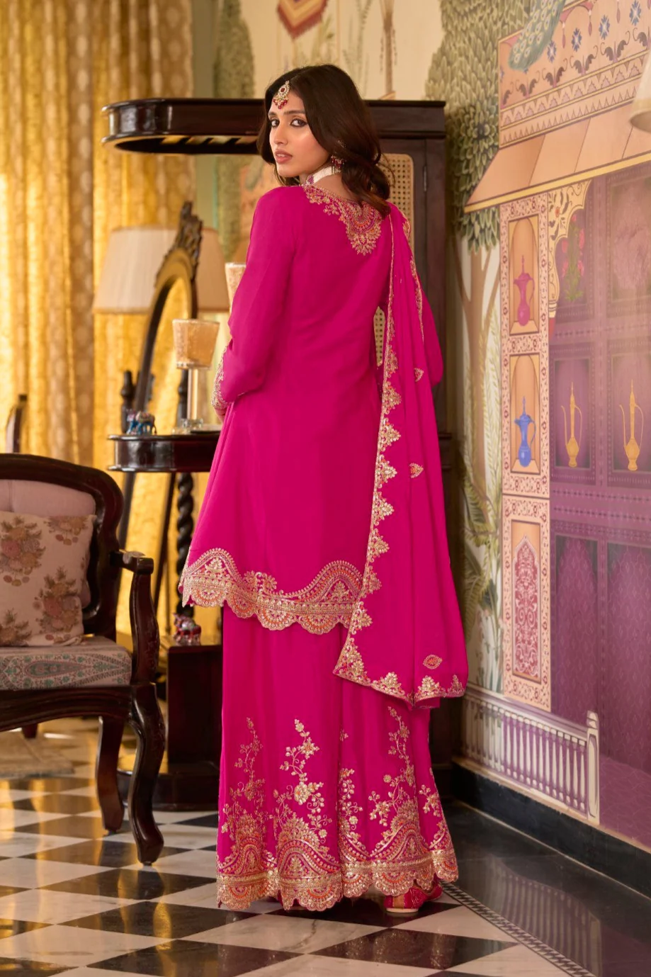 Rangrit Rani full work gharara set - Image 3