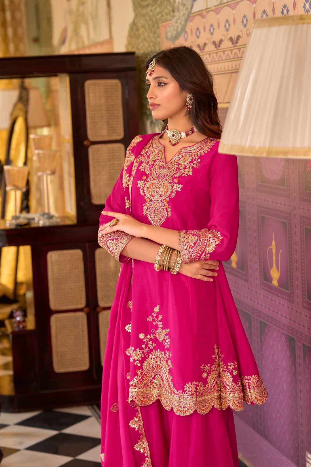 Rangrit Rani full work gharara set - Image 5