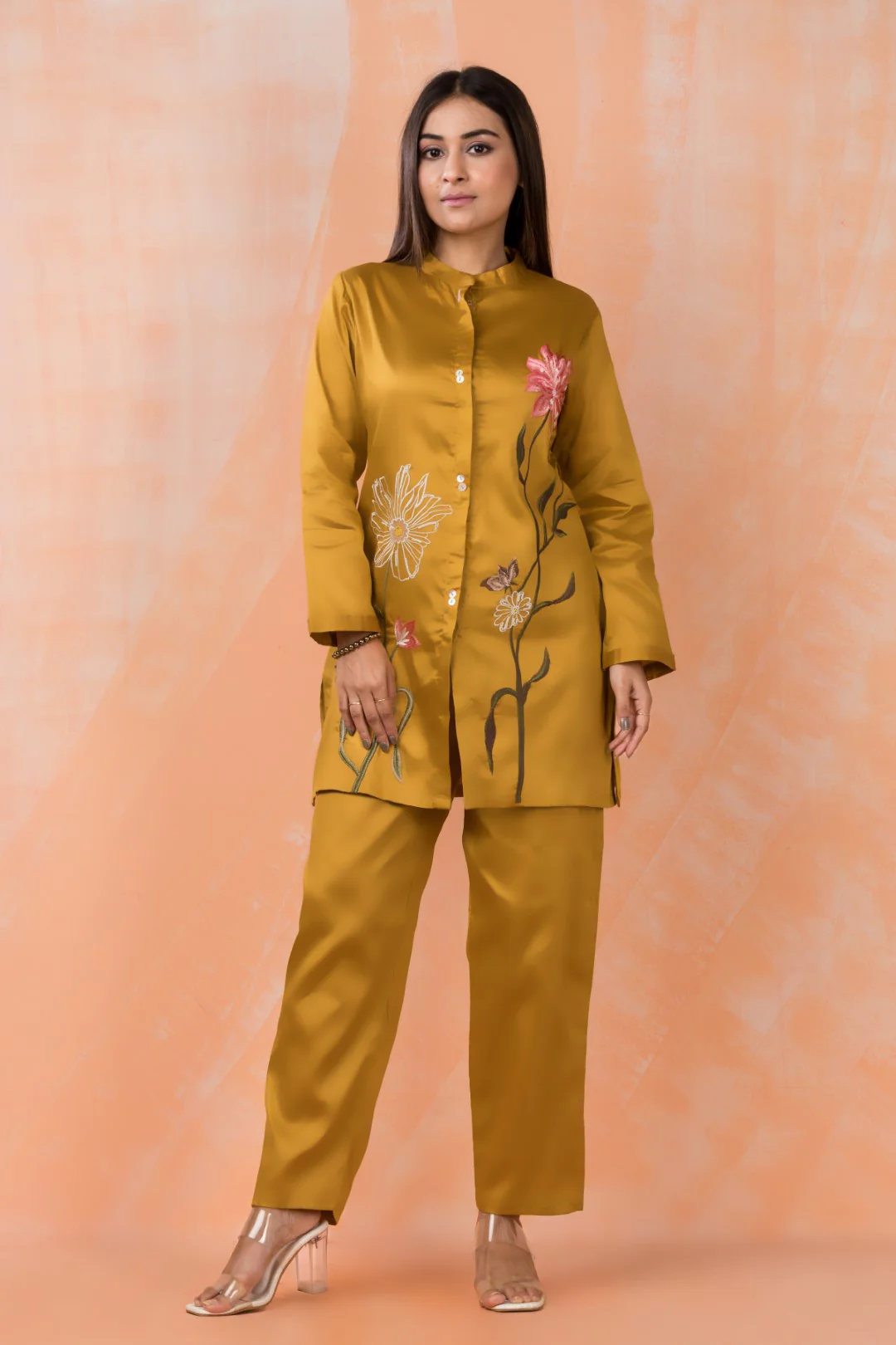 Sabhya Marigold Embroidery Co-ord Set - Image 4