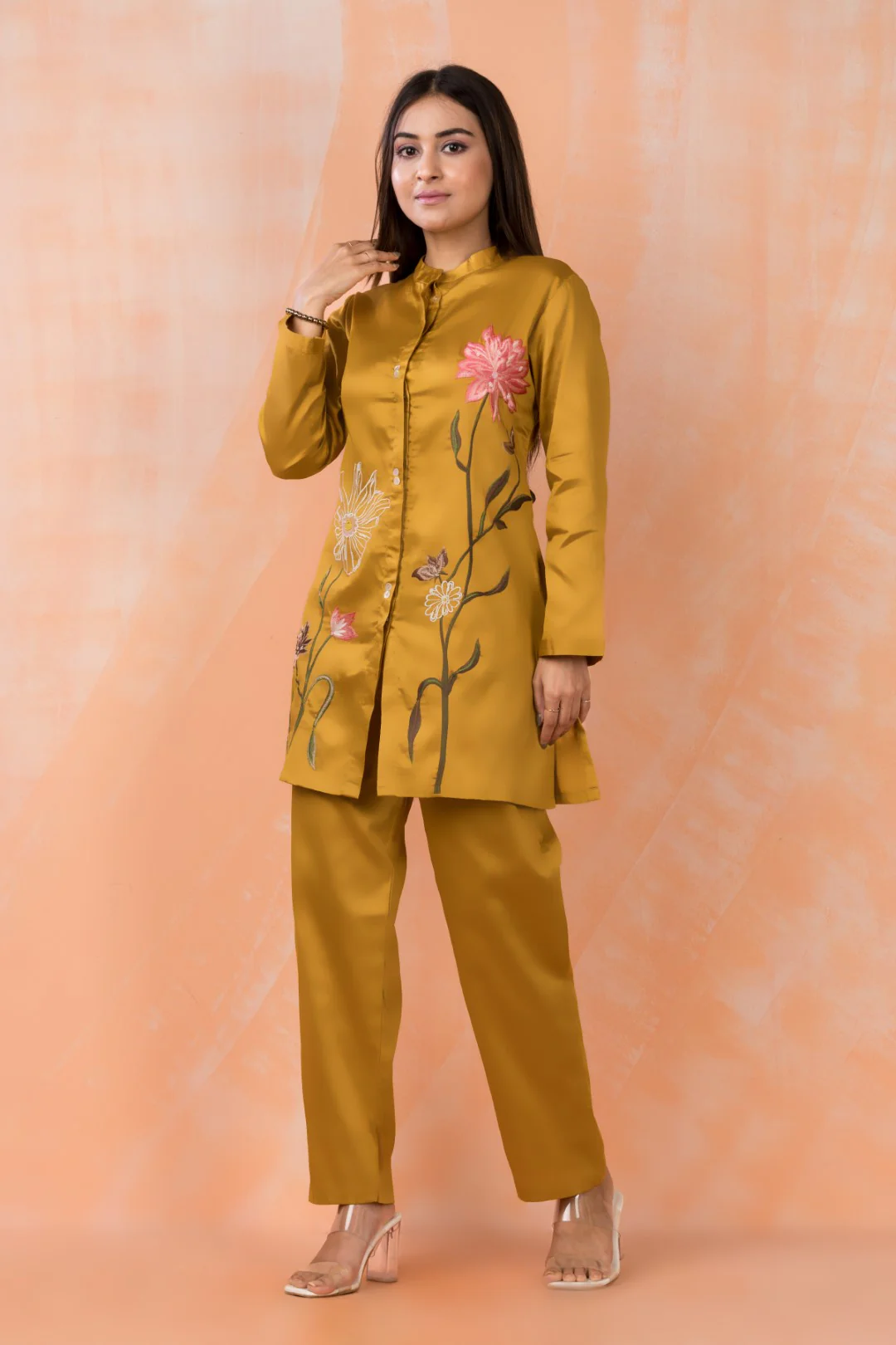 Sabhya Marigold Embroidery Co-ord Set - Image 5