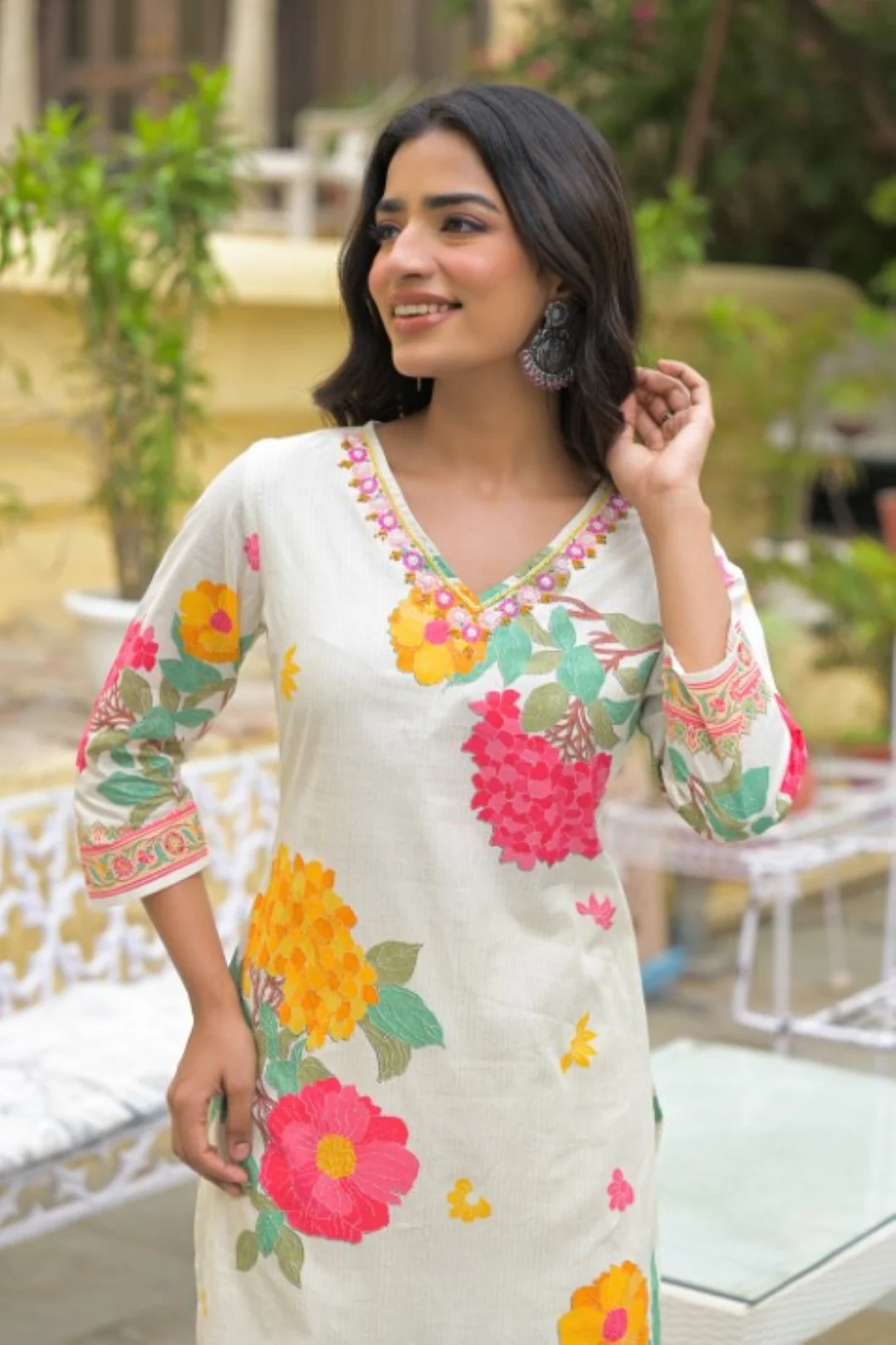 Bali Titan Printed Cotton Kurta Pant Set - Image 2