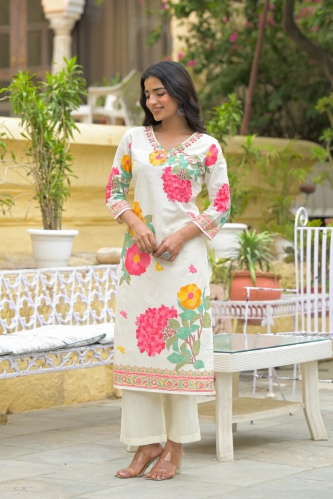 Bali Titan Printed Cotton Kurta Pant Set - Image 6