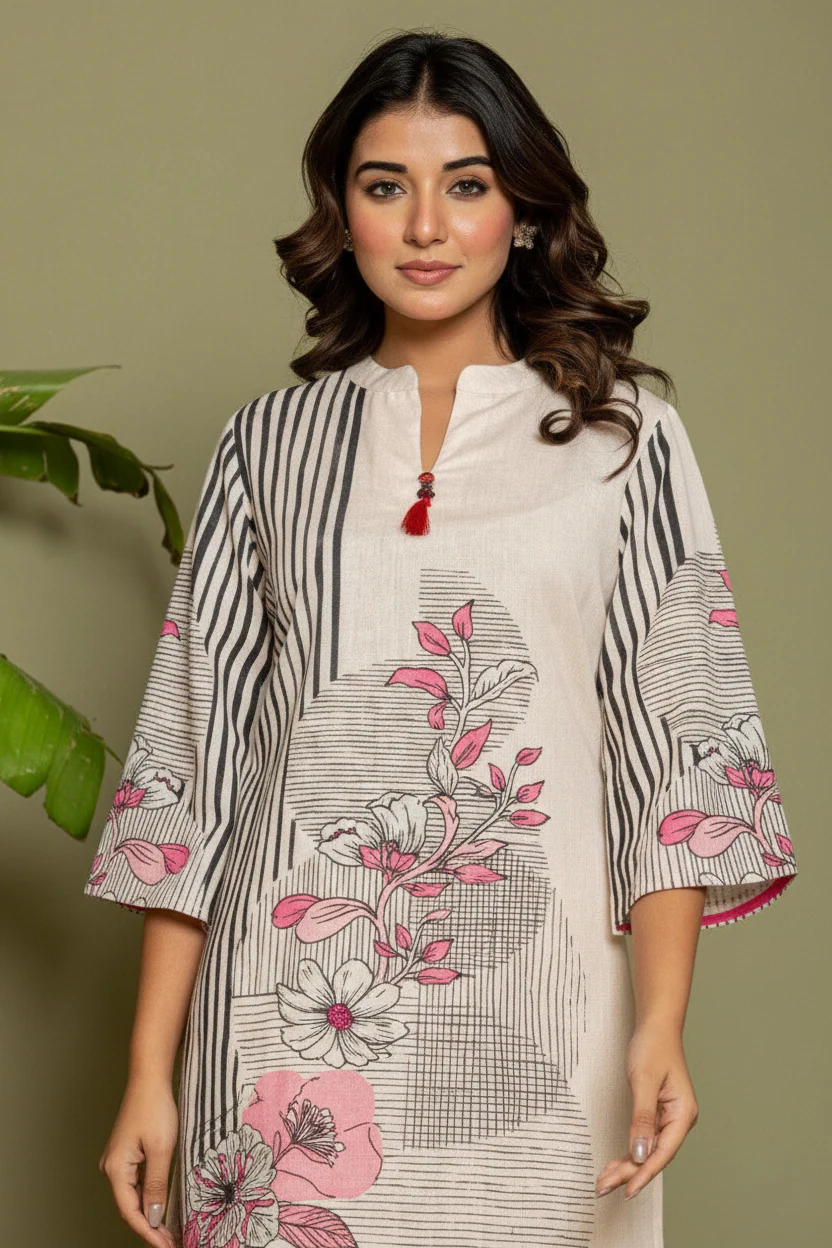 marda zeb printed cotton co-ord set - Image 2