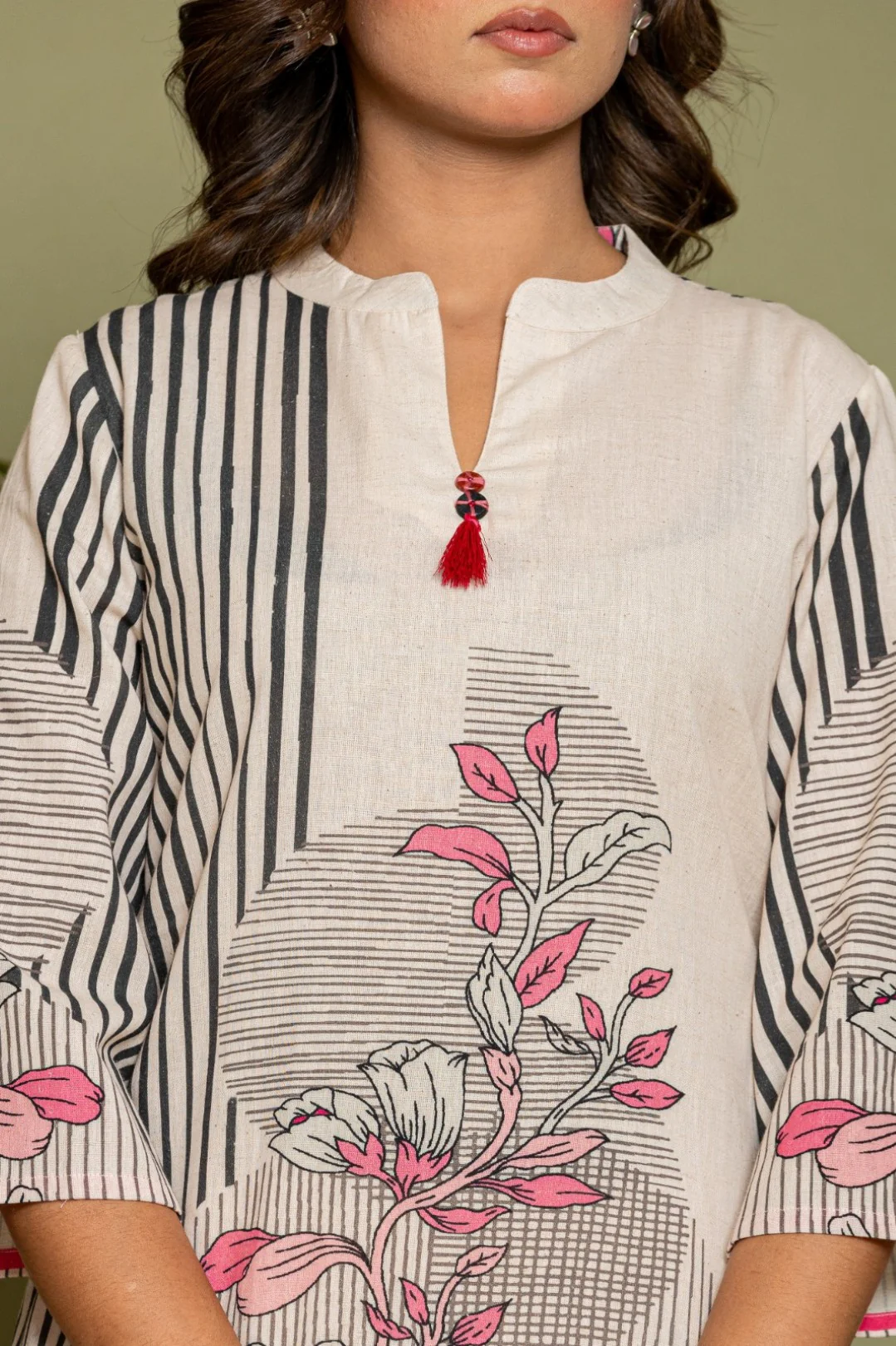 marda zeb printed cotton co-ord set - Image 4