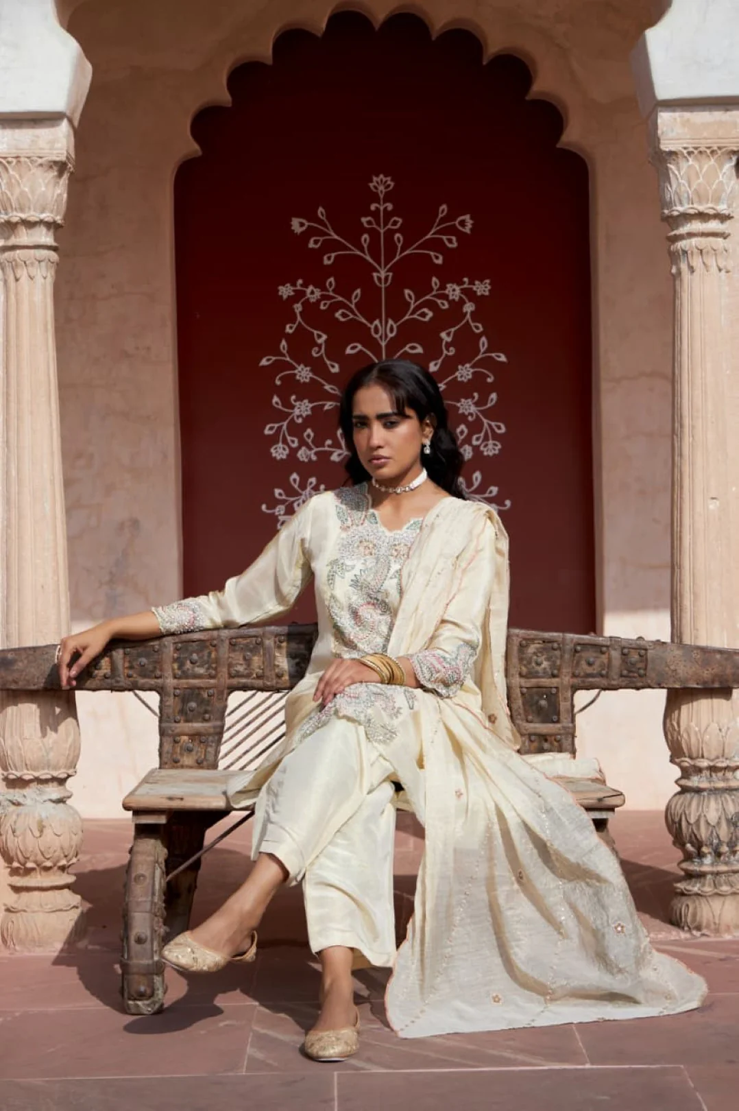 Mihika pearl full work suit set - Image 5