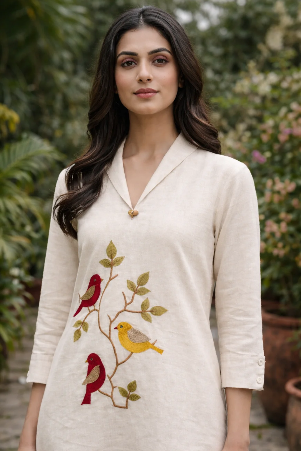 Sargi daisy embroidery co-ord set - Image 2