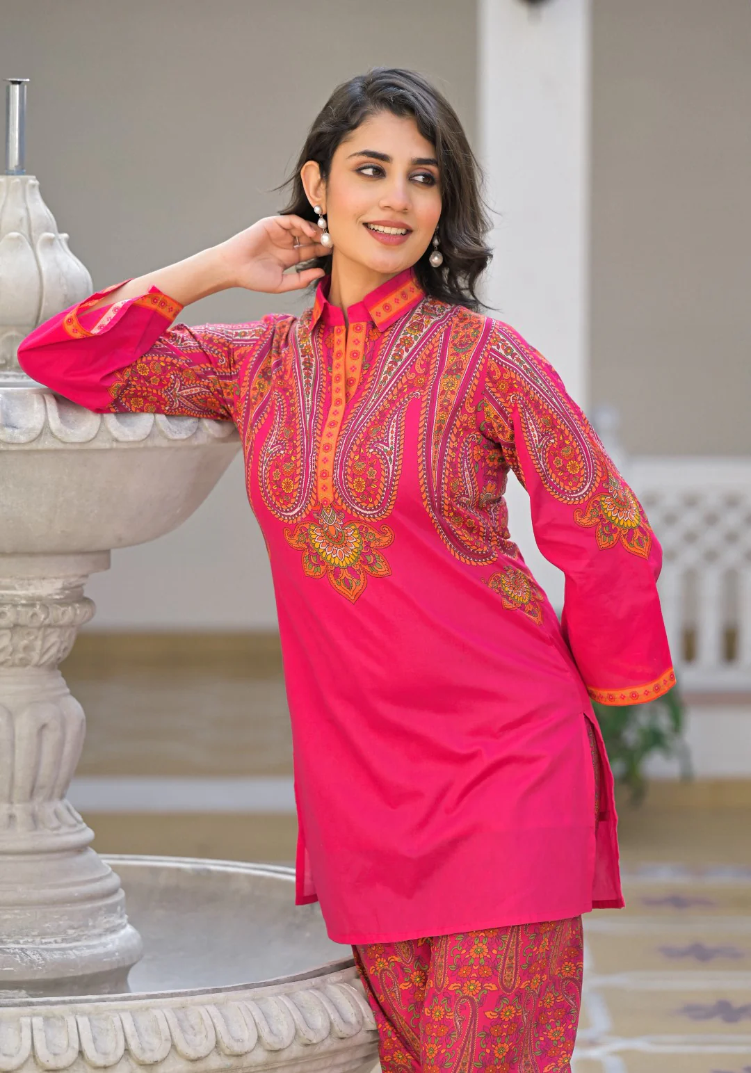 Bhakti Flamingo Cotton Co-ord Set - Image 2