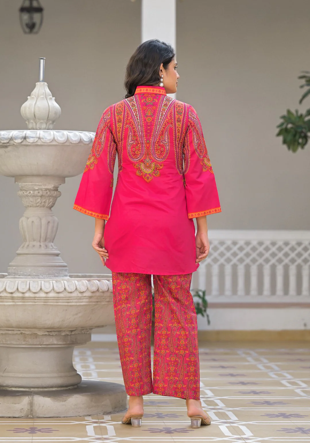 Bhakti Flamingo Cotton Co-ord Set - Image 3