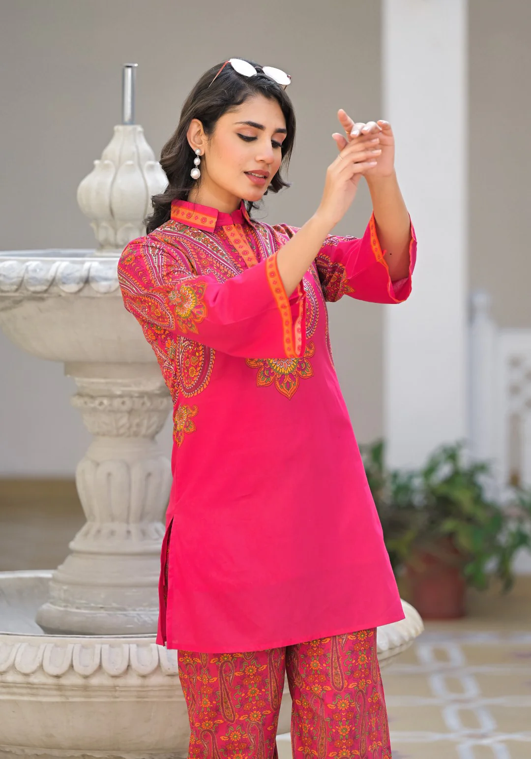 Bhakti Flamingo Cotton Co-ord Set - Image 4