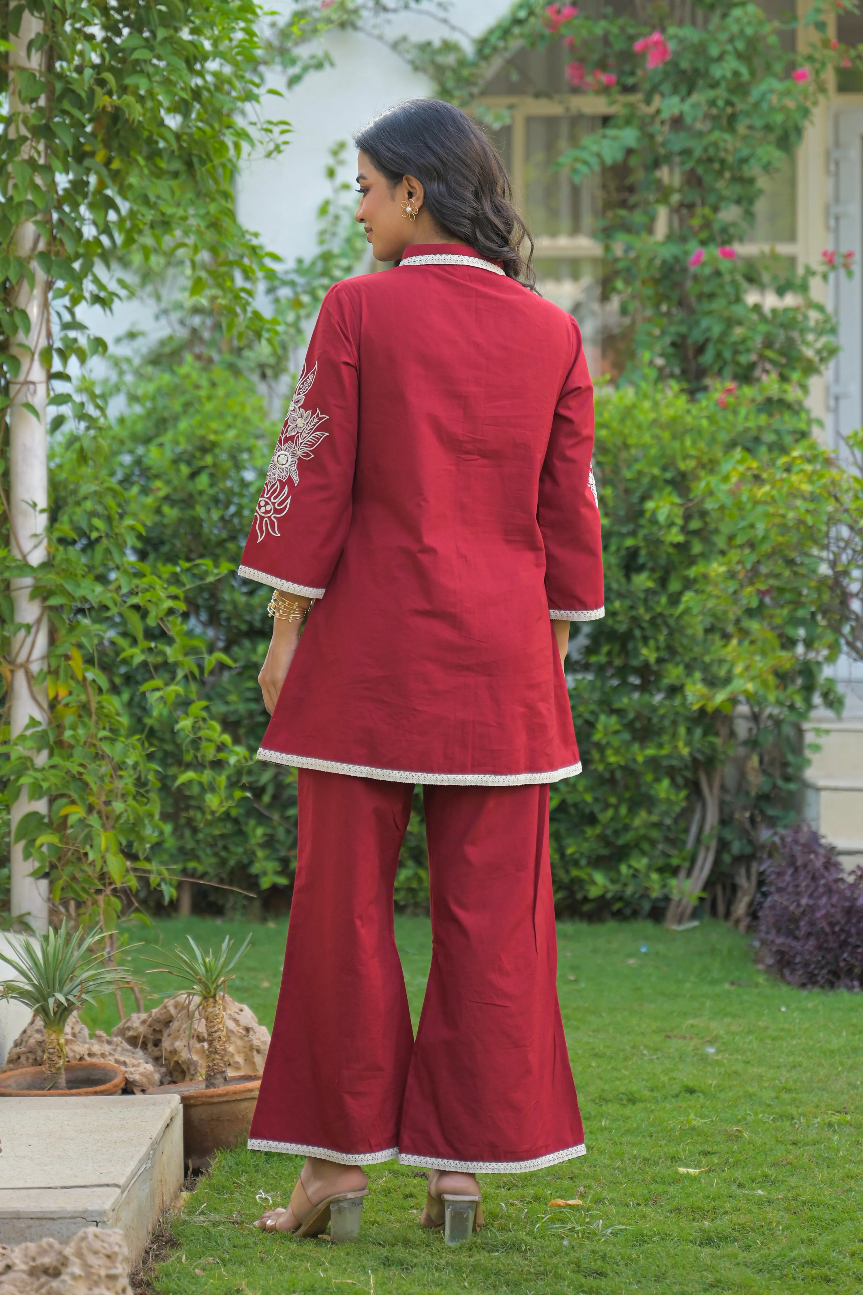 Bhoomi Jam Embroidery cotton Co-ord set - Image 3