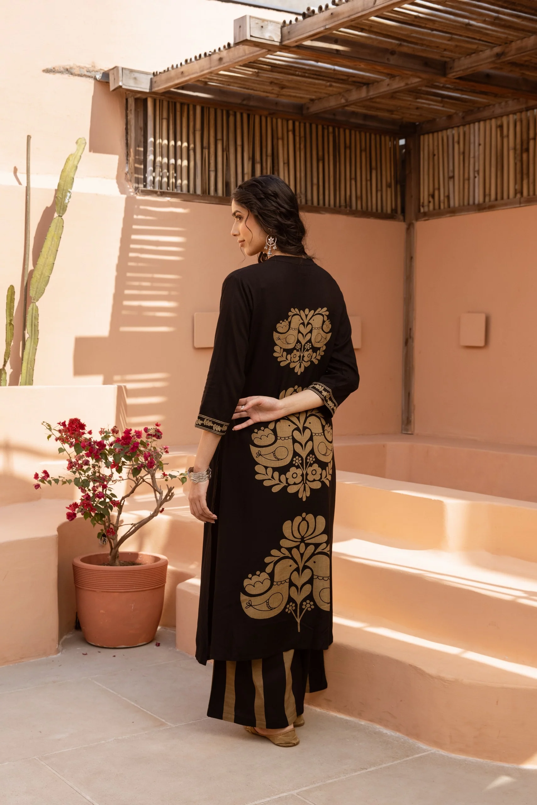Bakul Pitch Printed Kurta Pant set - Image 3