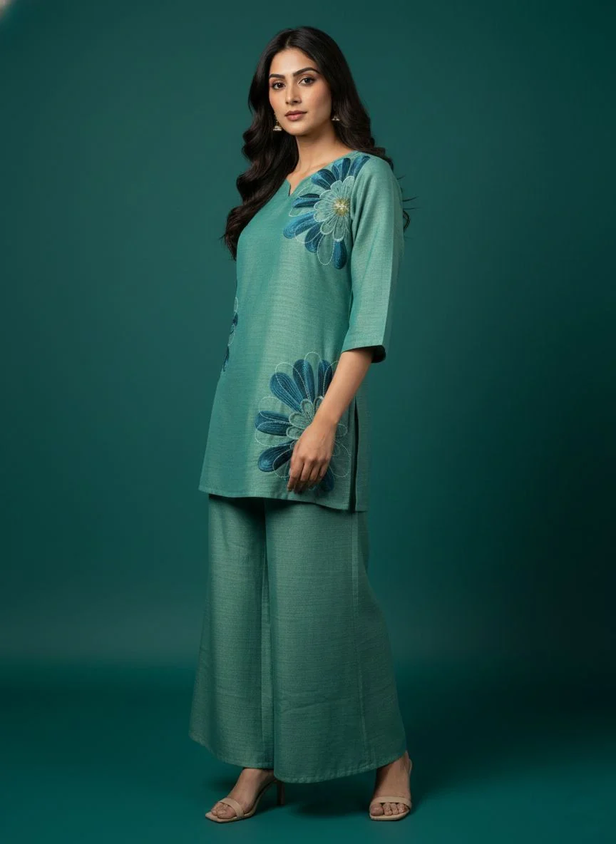 Prisha jay embroidery co-ord set - Image 4