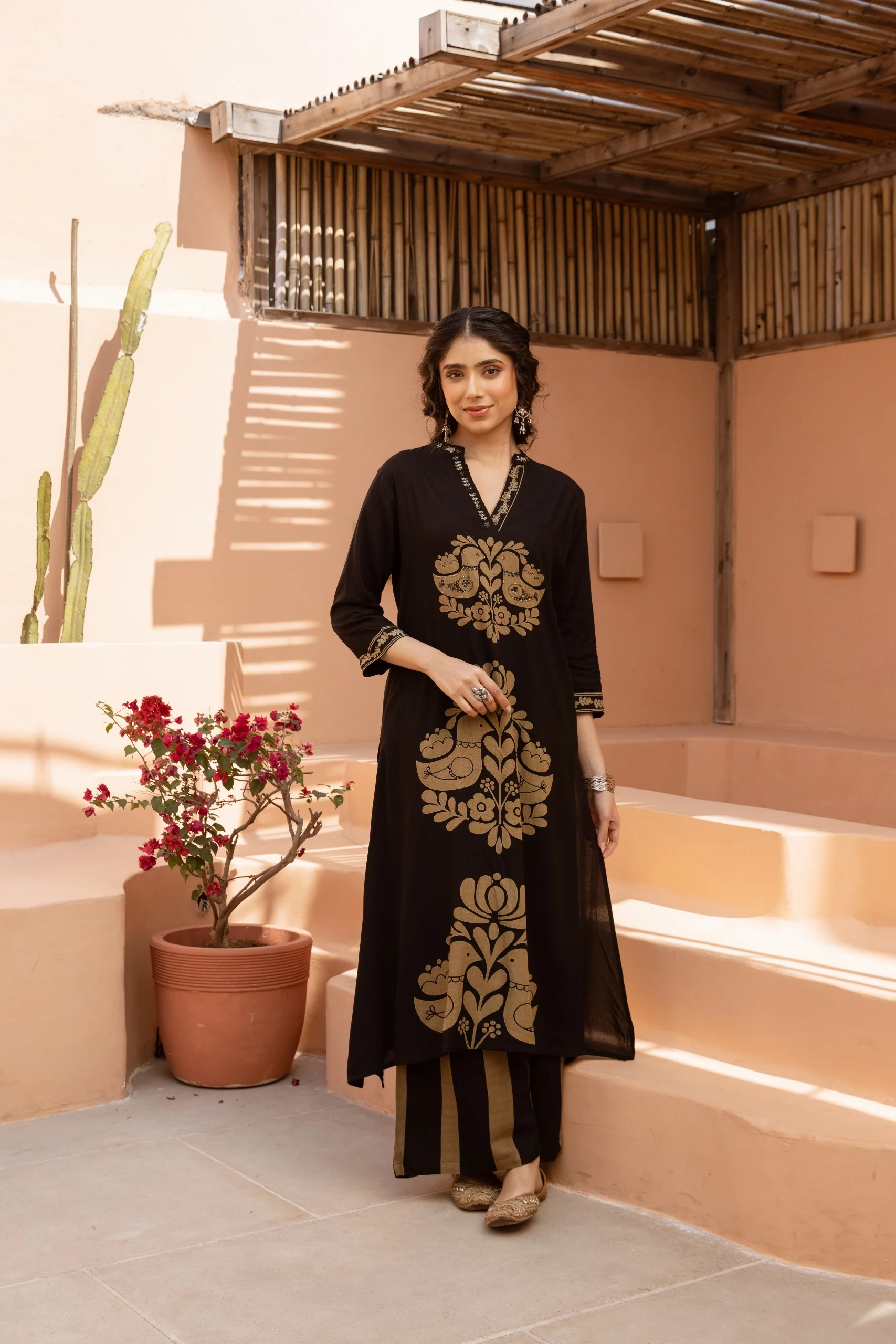 Bakul Pitch Printed Kurta Pant set - Image 5